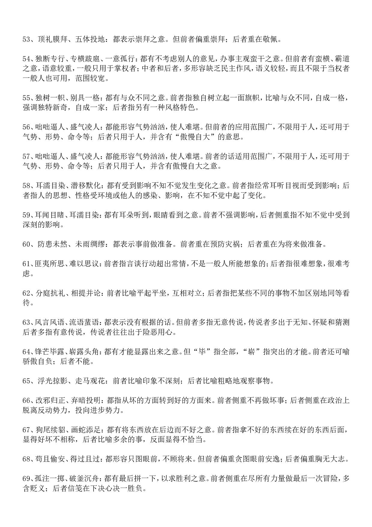 成语积累&mdash;&mdash;易混误用类 145个.doc 第4页