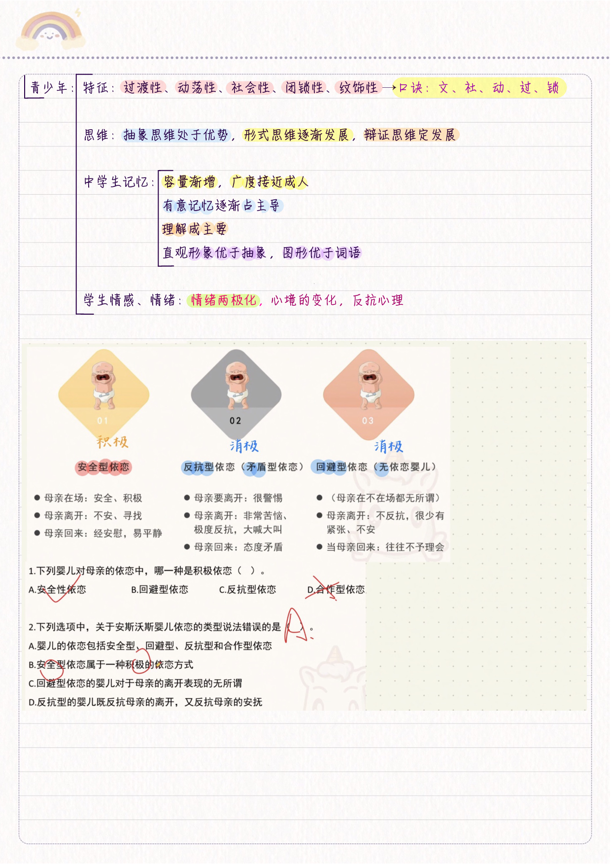 综合应用&mdash;&mdash;教育心理学 学霸笔记.pdf 第4页