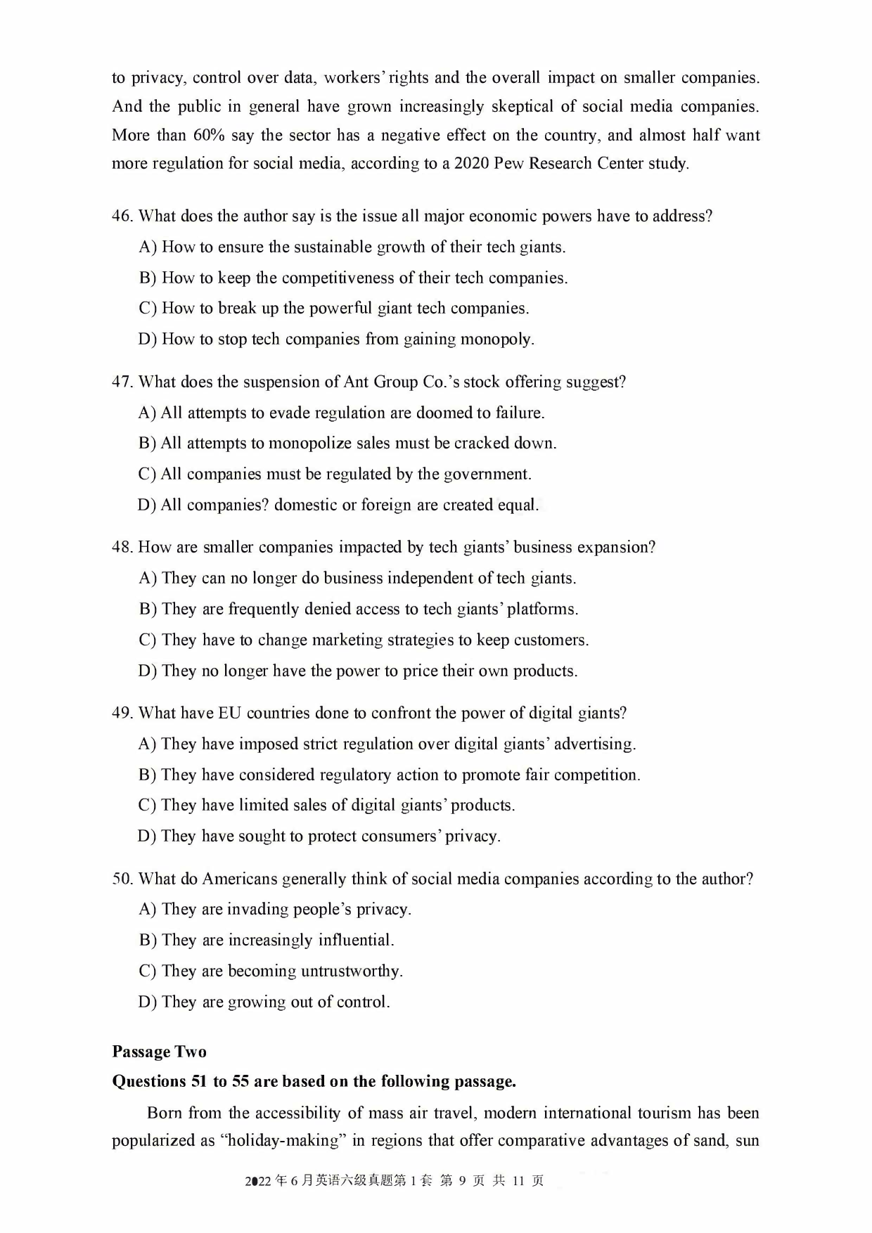 2022年09月六级真题全3套.pdf 第9页