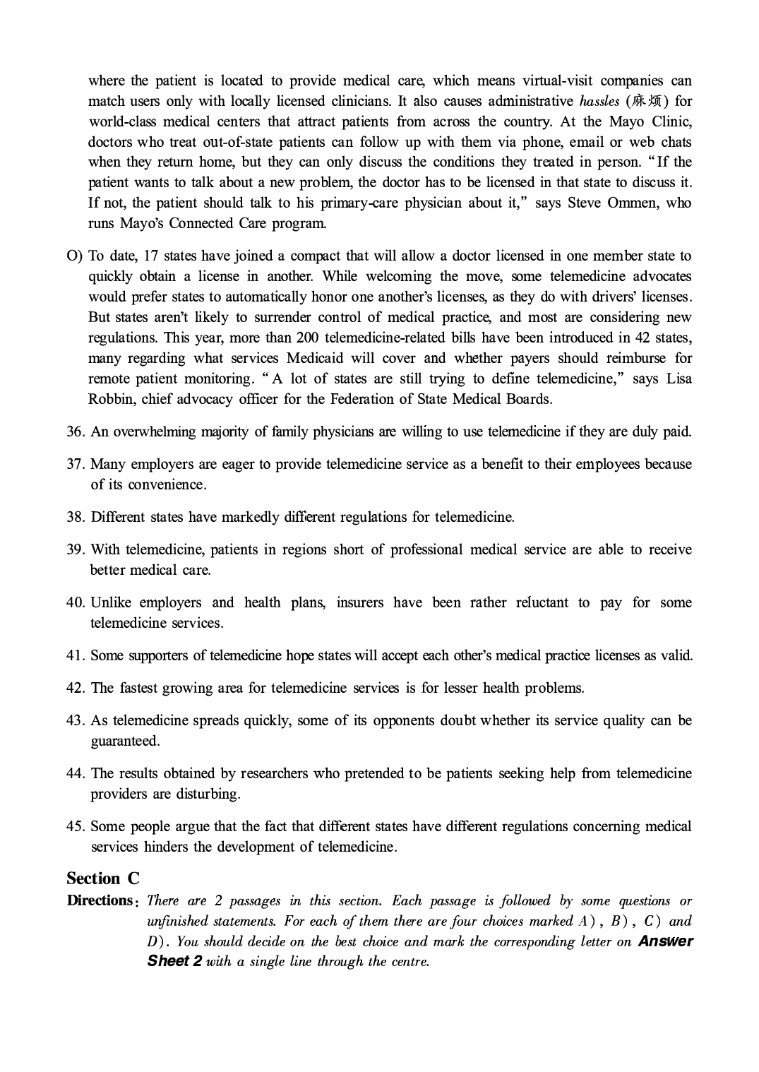 【真题】2020.09英语六级第2、3套.pdf 第4页