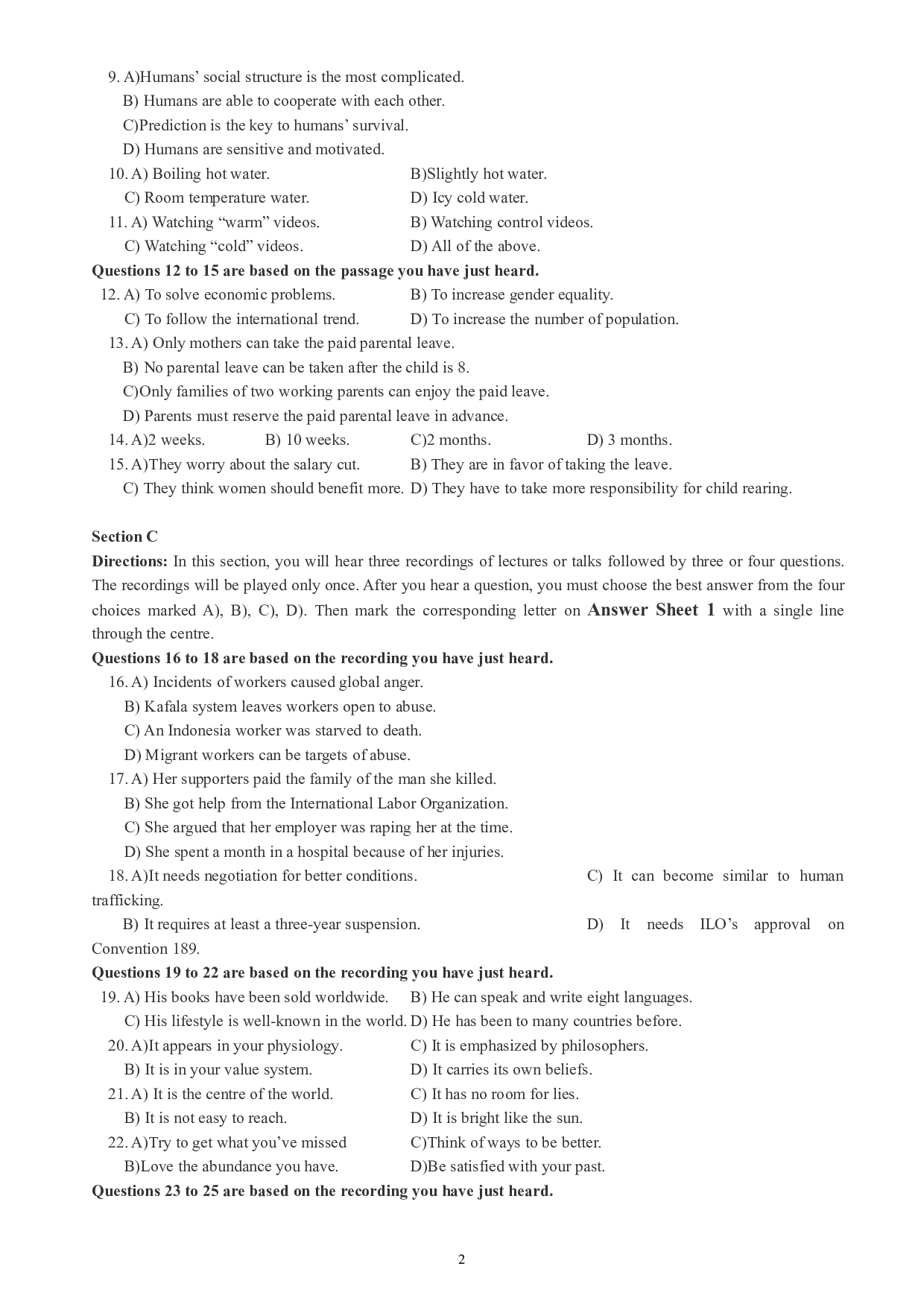 大学英语六级通关模拟卷第三套.pdf 第2页