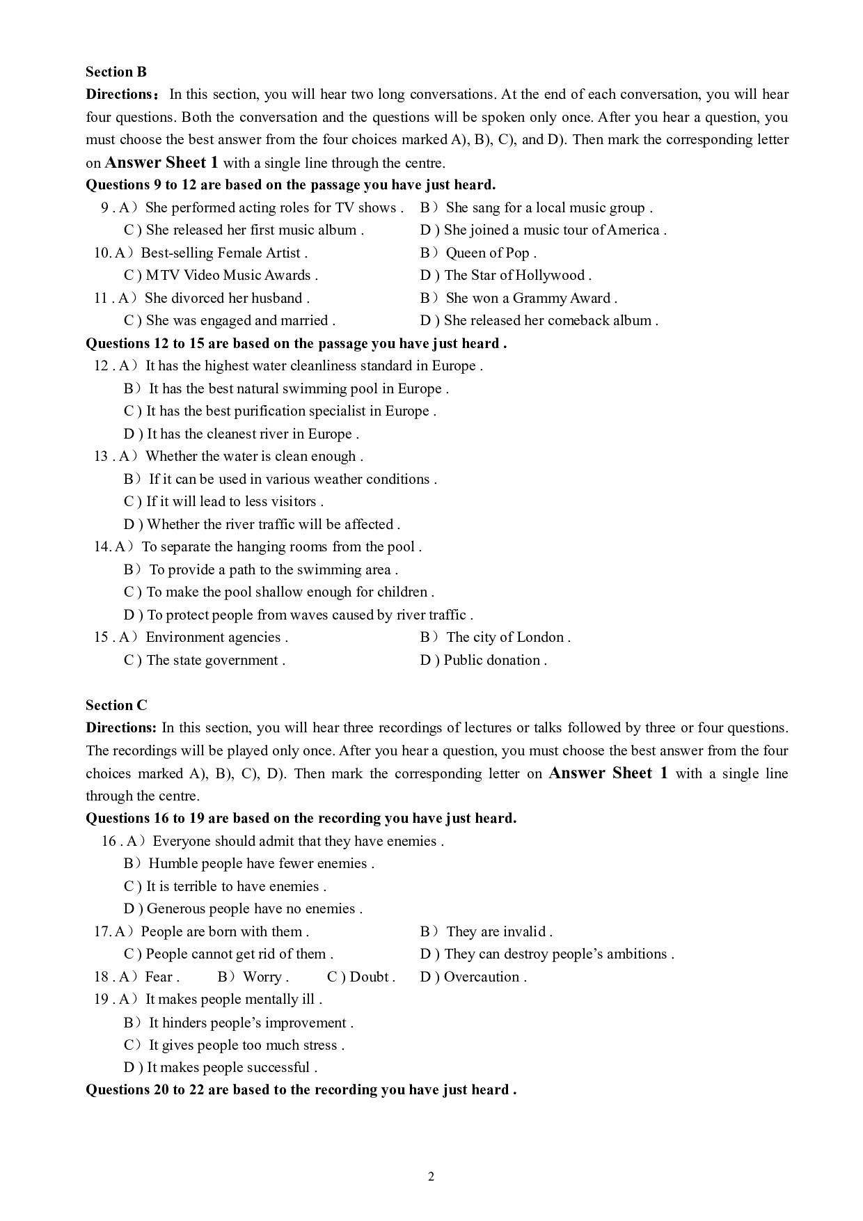 大学英语六级通关模拟卷第五套.pdf 第2页