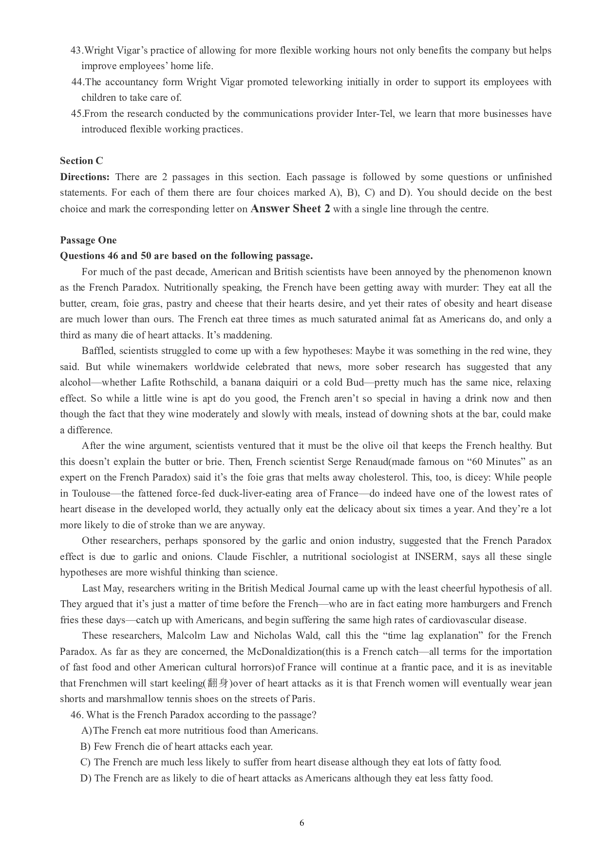 大学英语六级通关模拟卷第四套.pdf 第6页