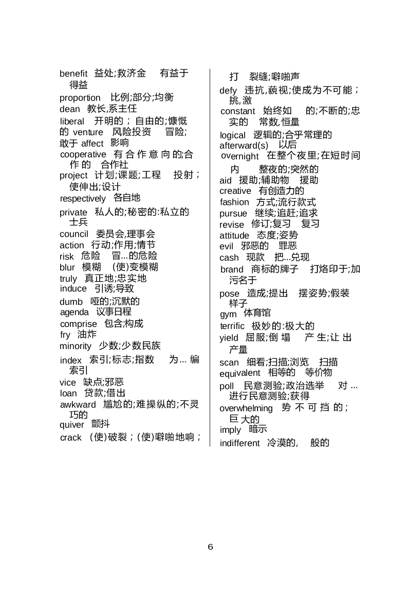 大学英语六级高频词汇.docx 第6页