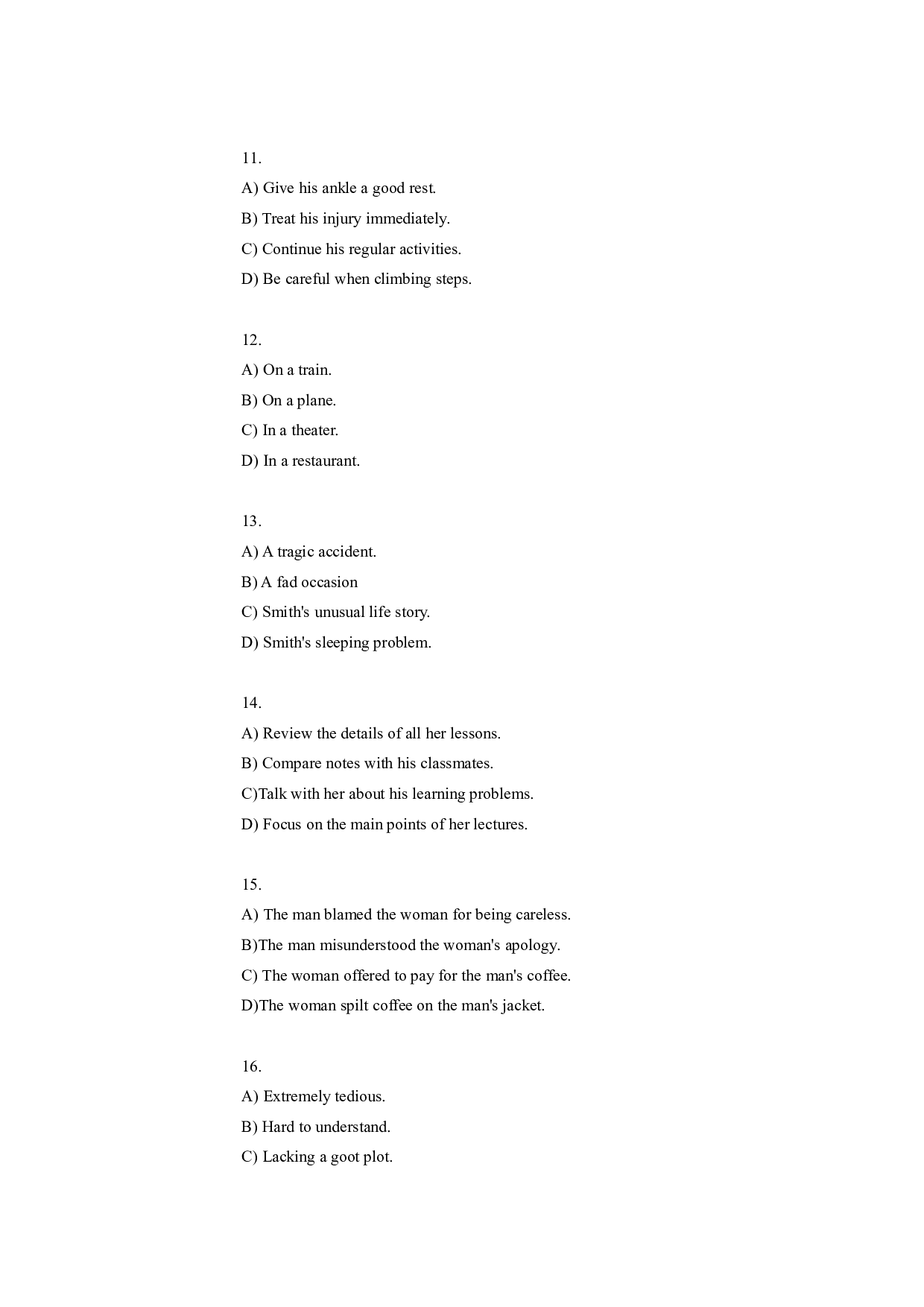 2008年6月英语四级考试真题（推荐打印）❤ .pdf 第7页
