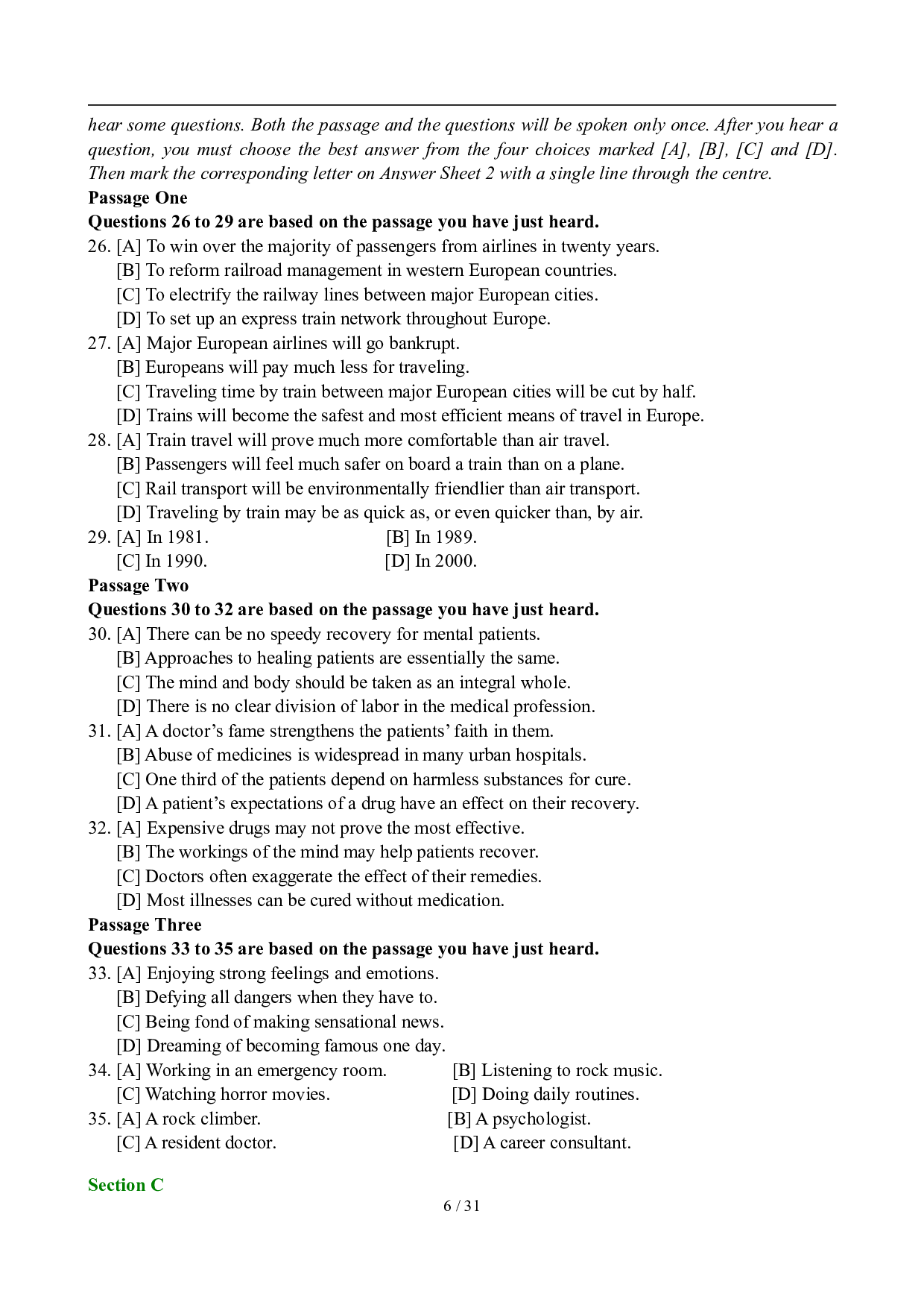 2007年12月英语六级真题及答案.pdf 第6页