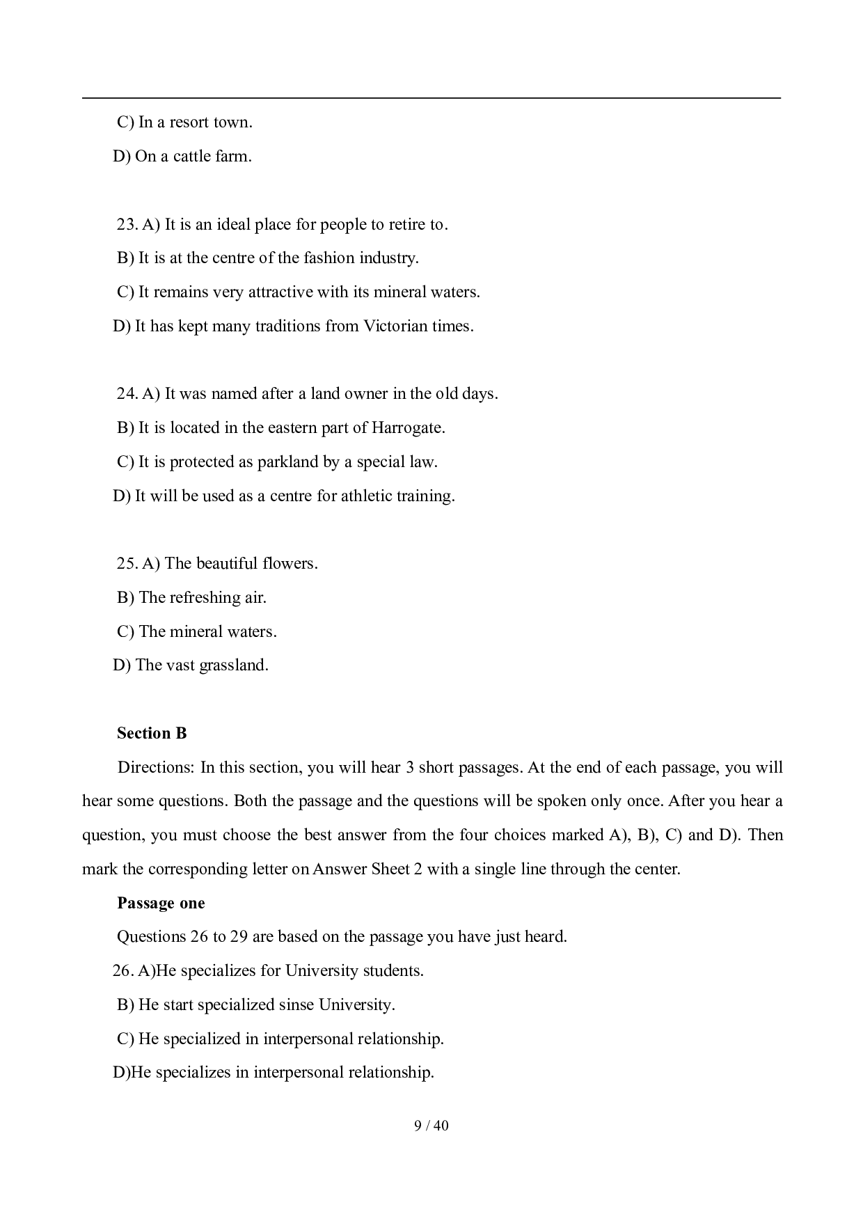 2012年6月英语六级真题及答案.pdf 第9页