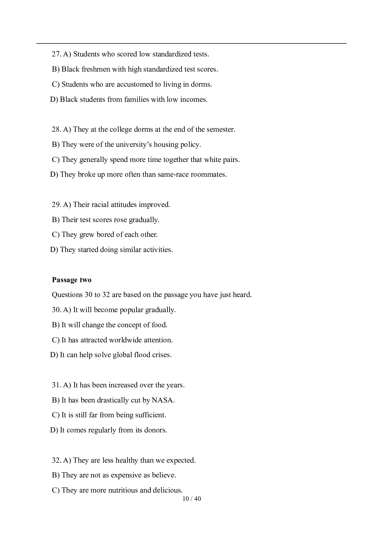 2012年6月英语六级真题及答案.pdf 第10页