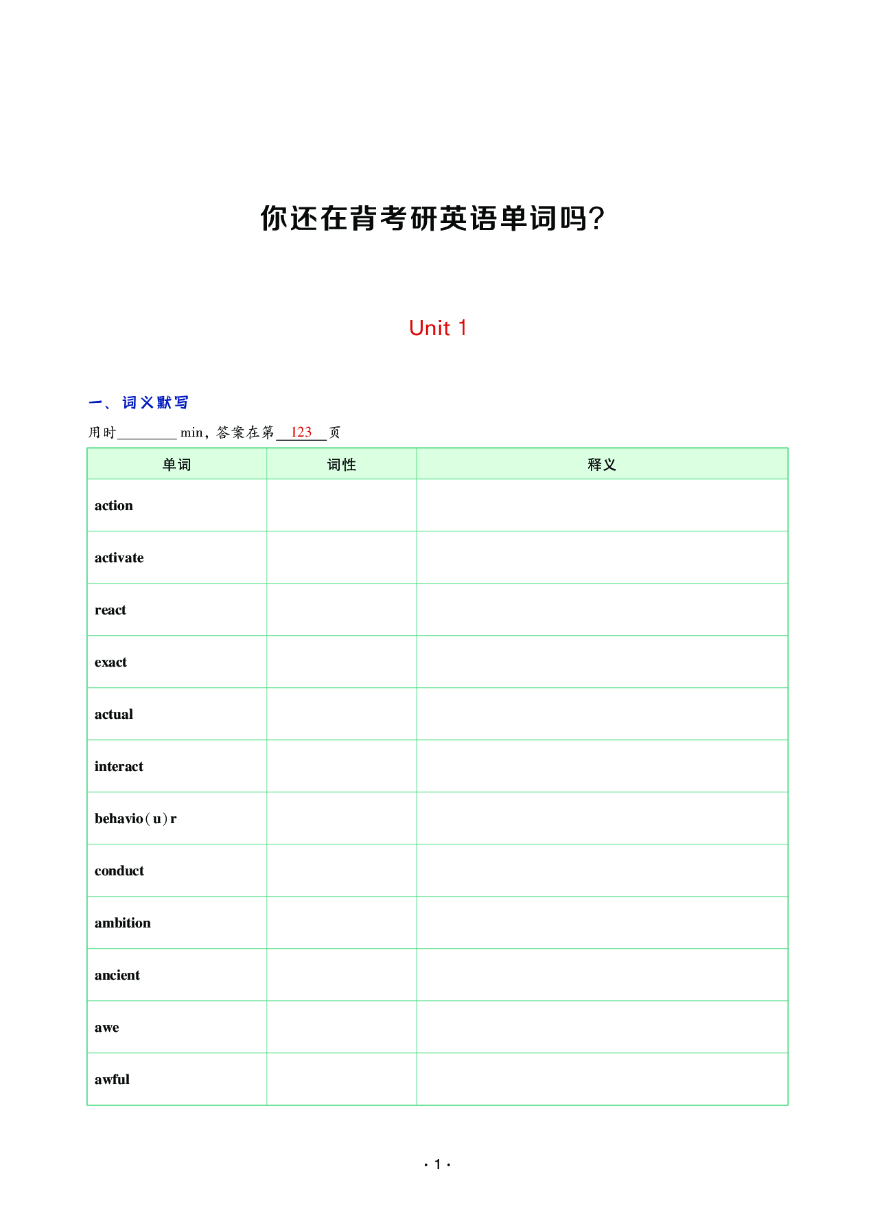 25考研英语单词默写表&词汇树.pdf 第3页