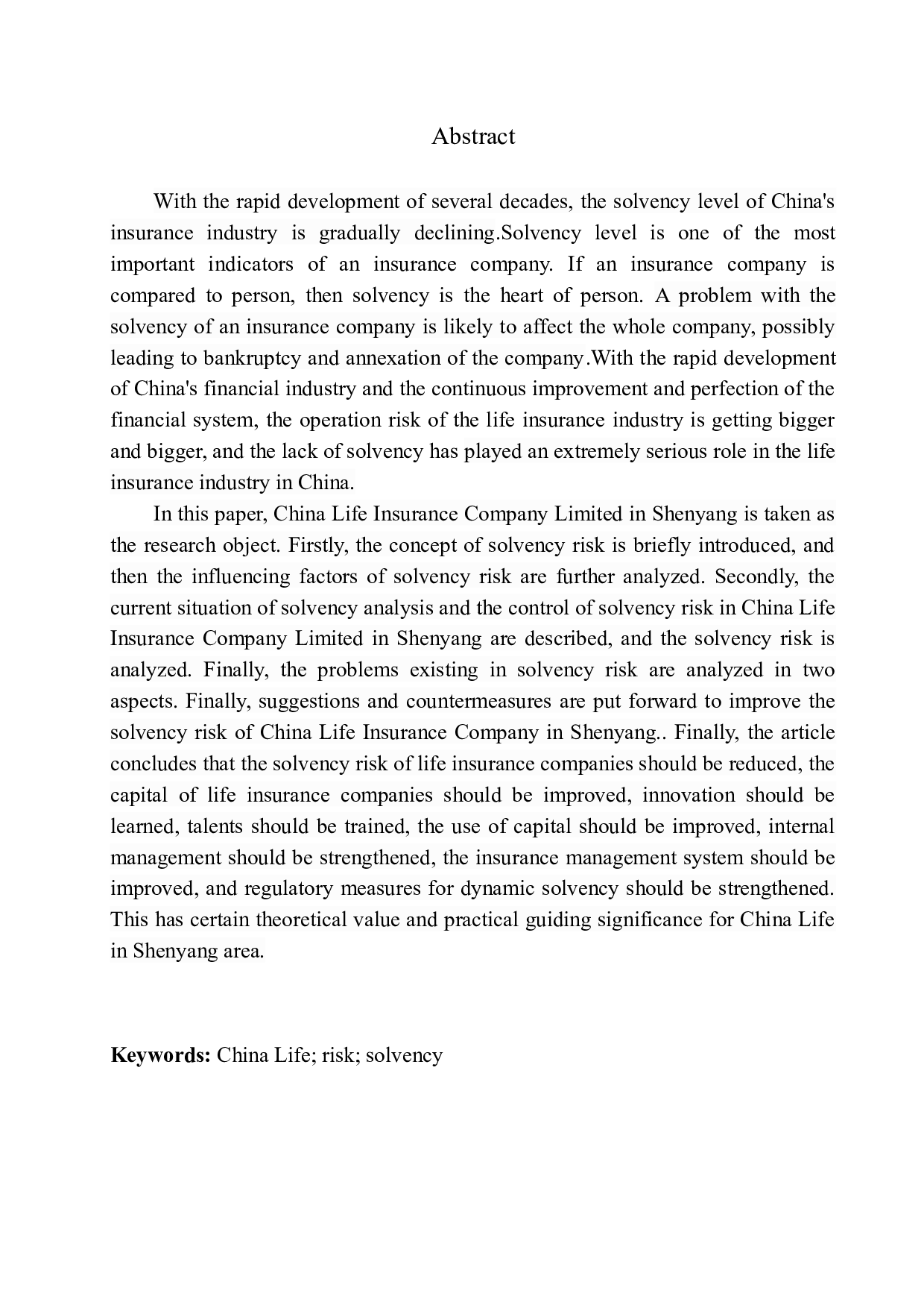 中国人寿沈阳地区偿付风险研究-11323字.docx 第3页