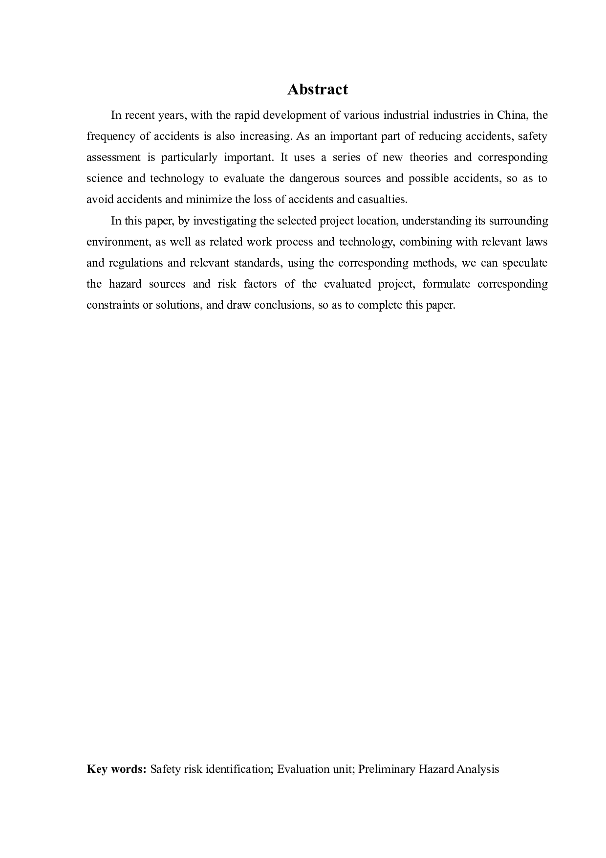 某公司微机电高科技产业园项目安全预评价-18492字.docx 第2页