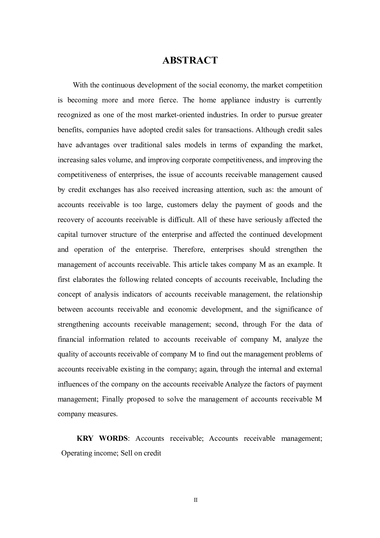 M公司应收账款管理分析-14341字.docx 第2页