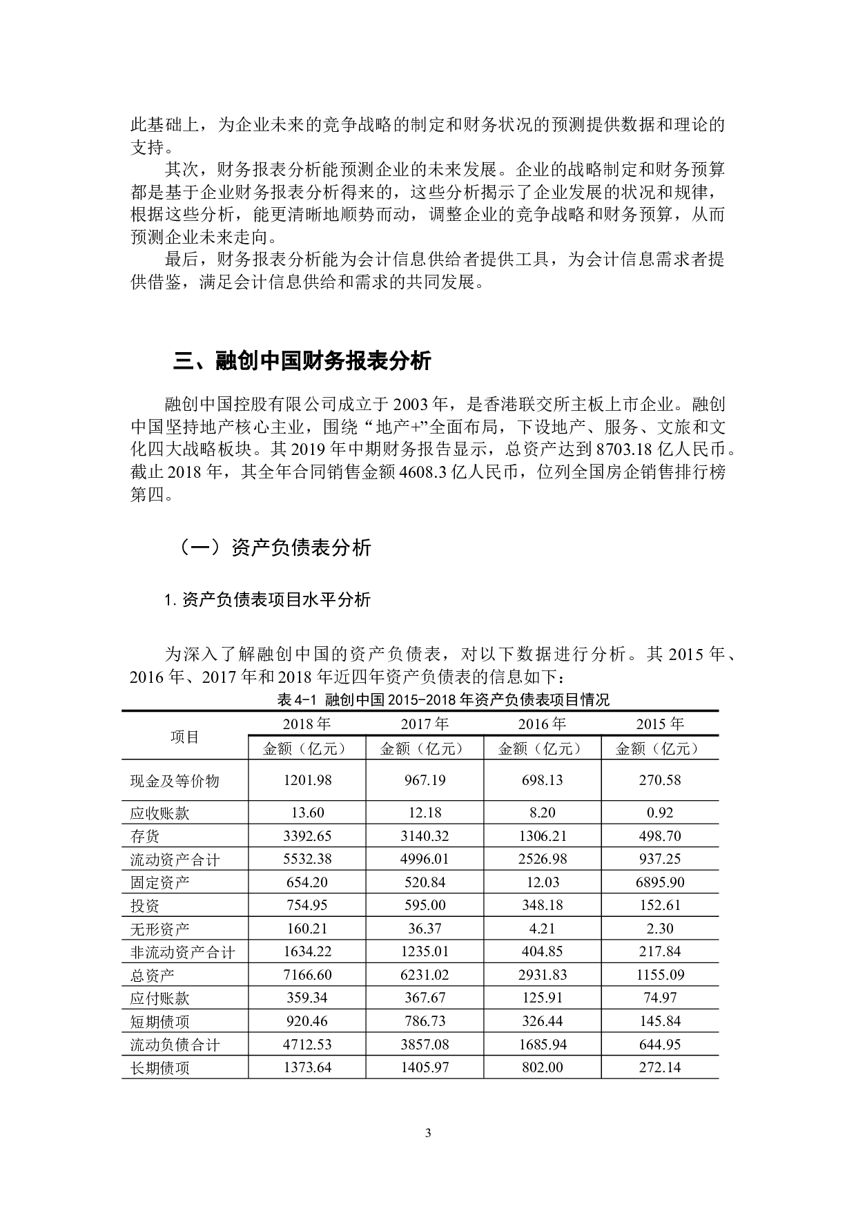 上市公司财务报表分析&mdash;&mdash;以融创中国为例-11641字.docx 第6页