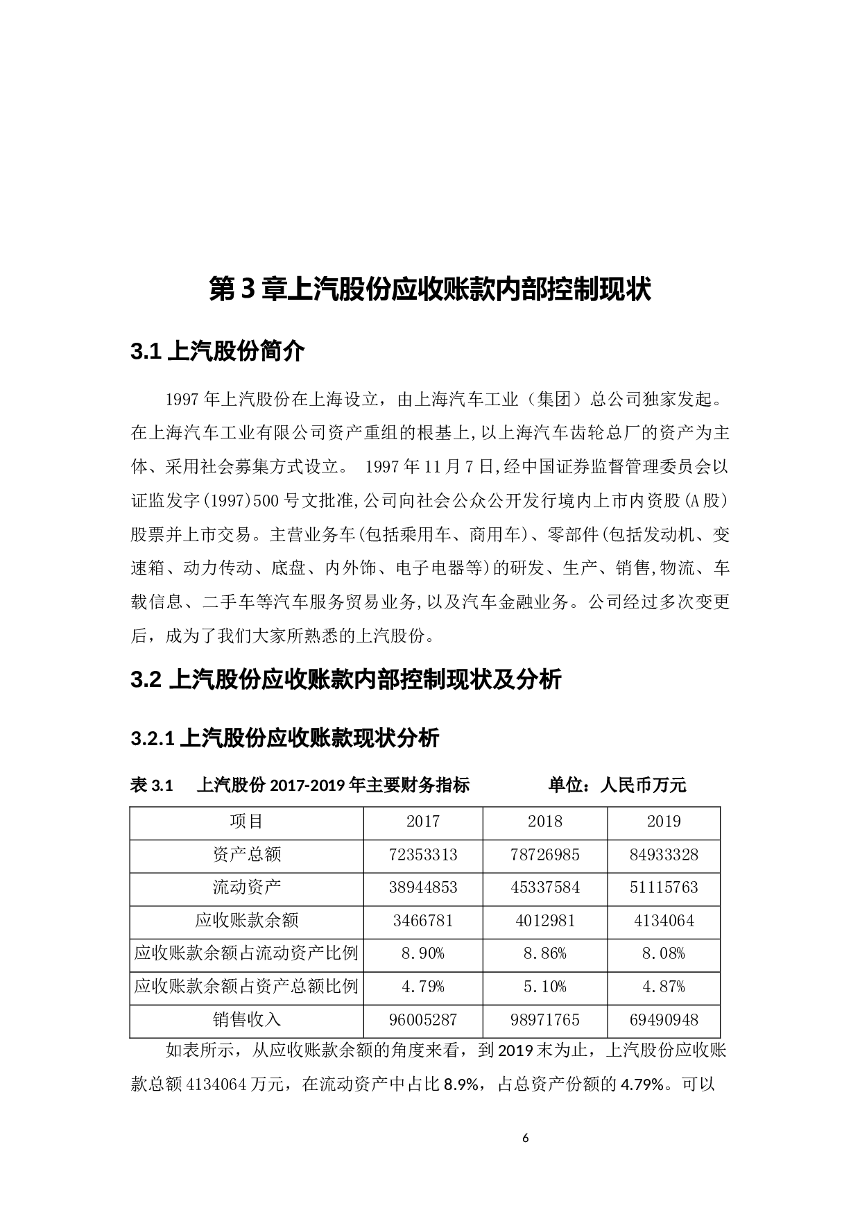 上海汽车集团股份有限公司应收账款管理内部控制问题研究-13101字.docx 第10页