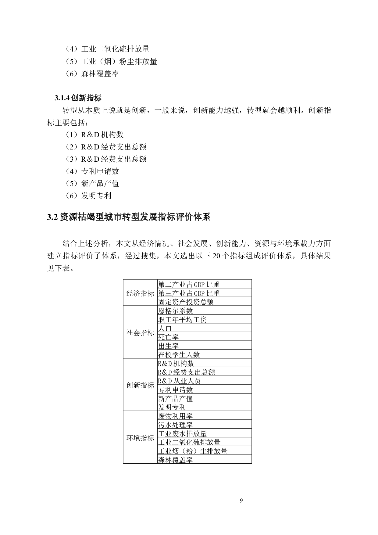《资源枯竭城市转型发展可持续评价&mdash;&mdash;以焦作市为例》-9088字.docx 第9页