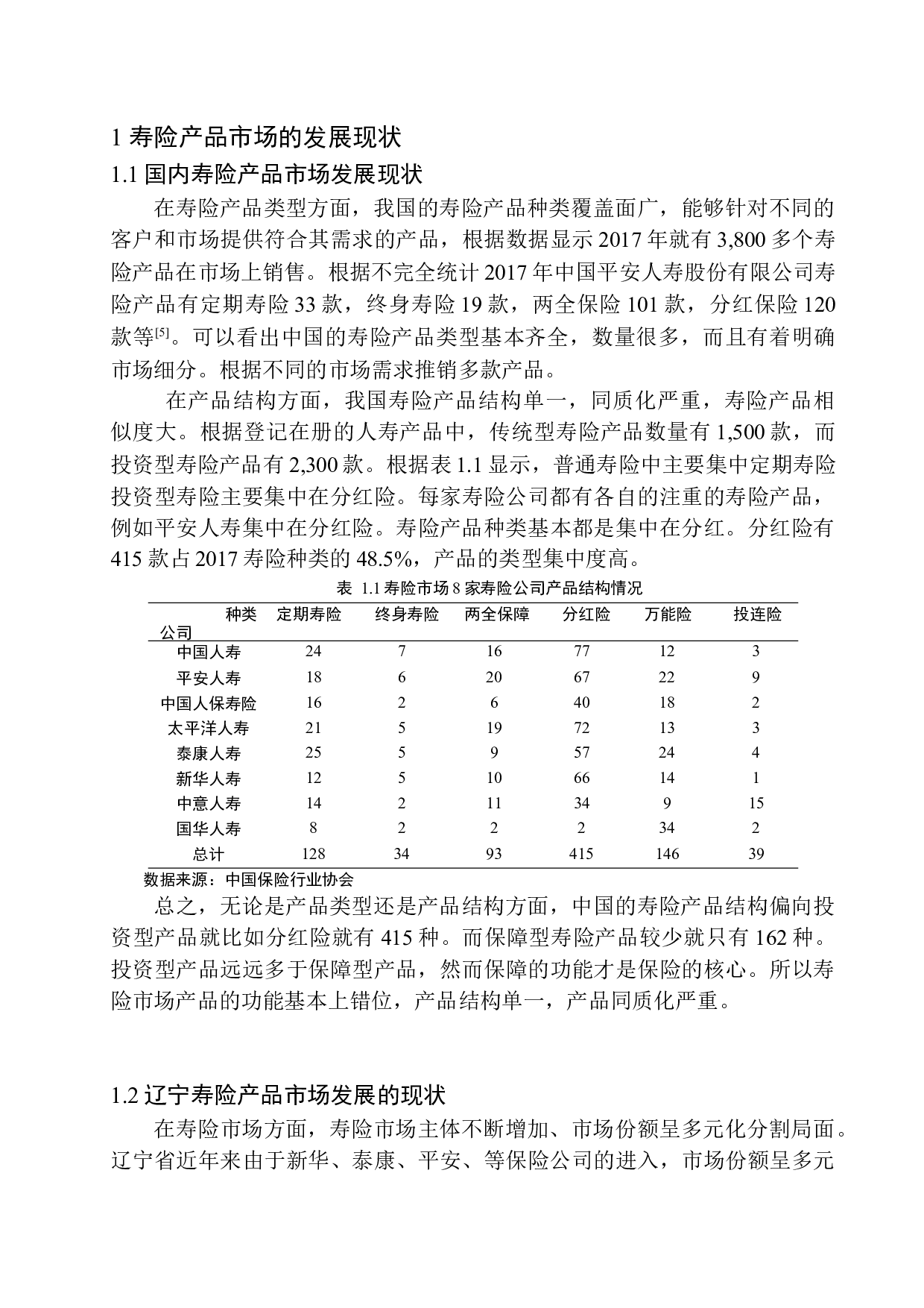 平安人寿沈阳分公司寿险产品现状及发展前景分析-11322字.docx 第6页