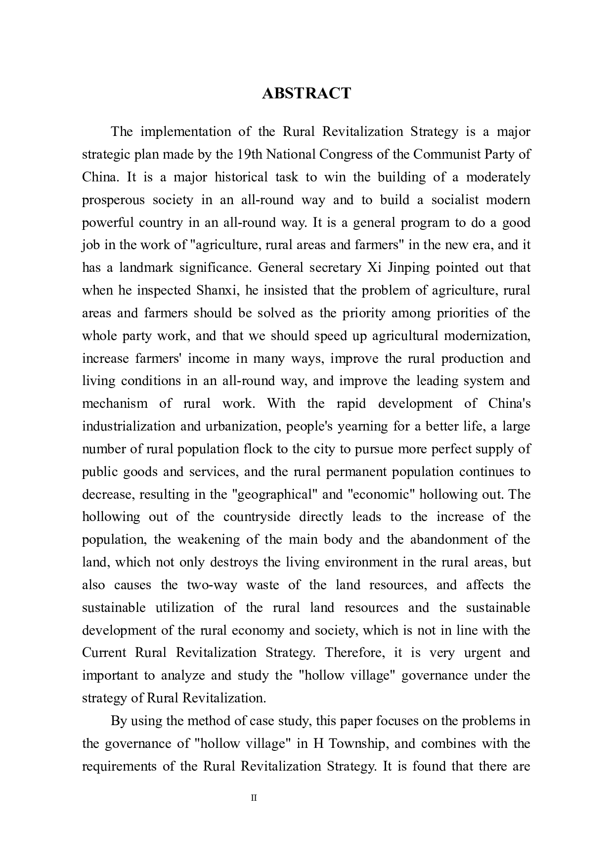 乡村振兴战略下&ldquo;空心村&rdquo;治理研究-31324字.docx 第5页