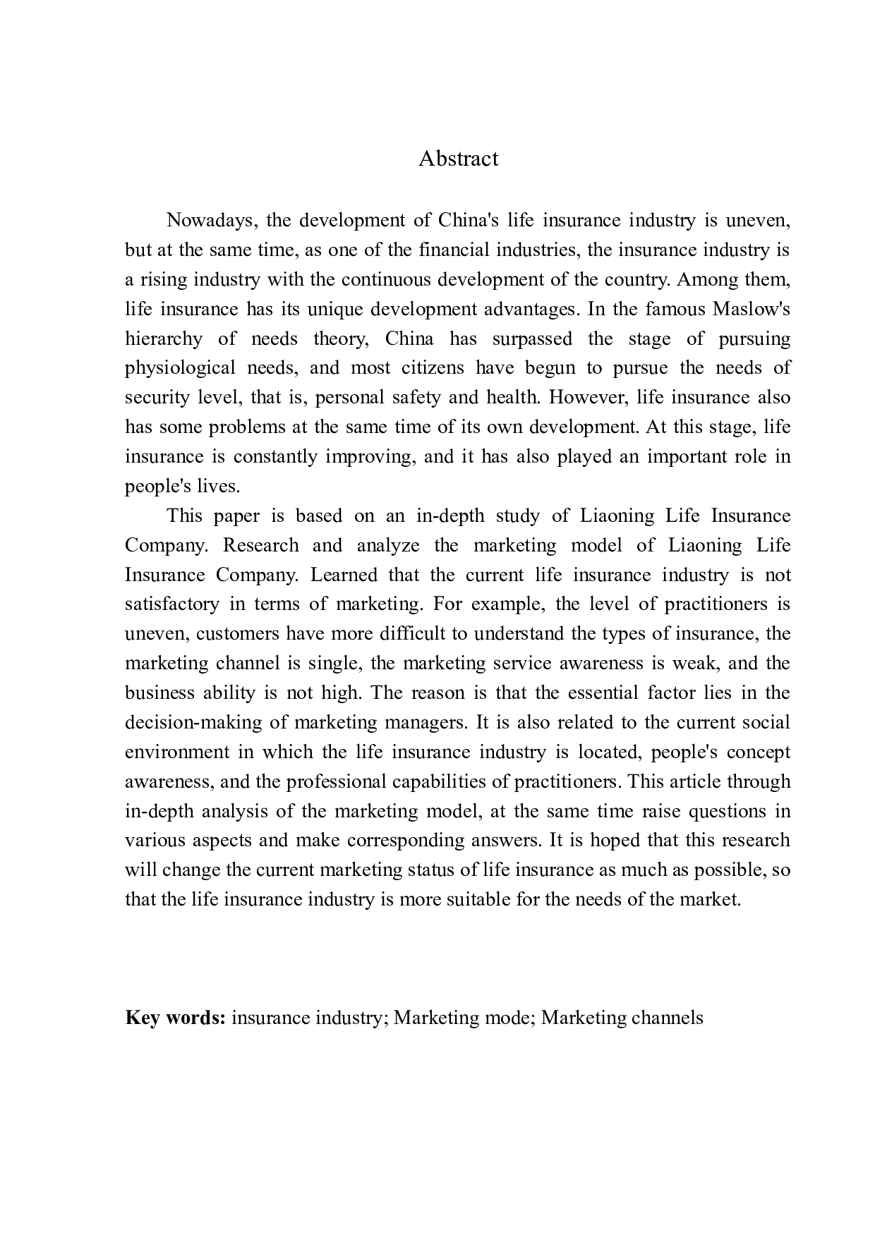 辽宁省人寿保险公司寿险营销模式问题研究-11951字.docx 第3页