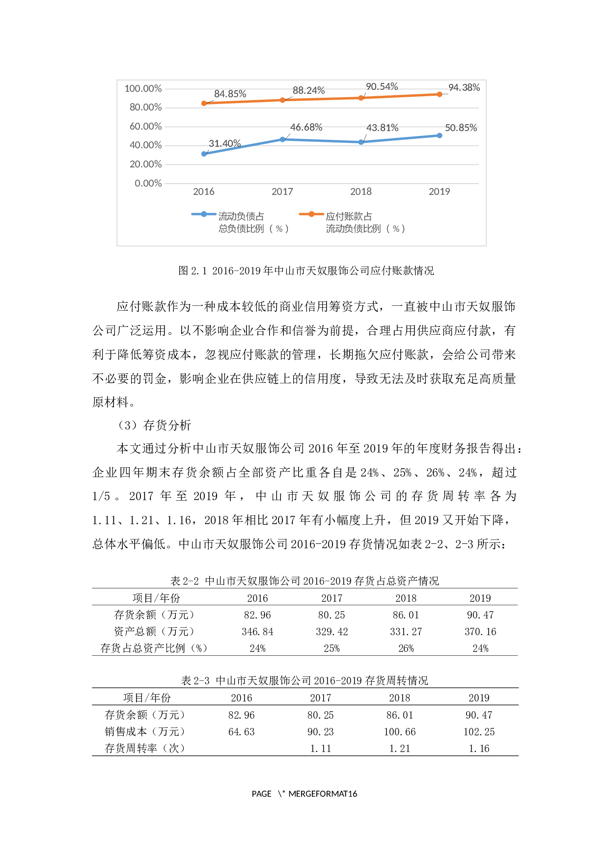 中山市天奴服饰公司营运资金管理研究-11769字.docx 第10页