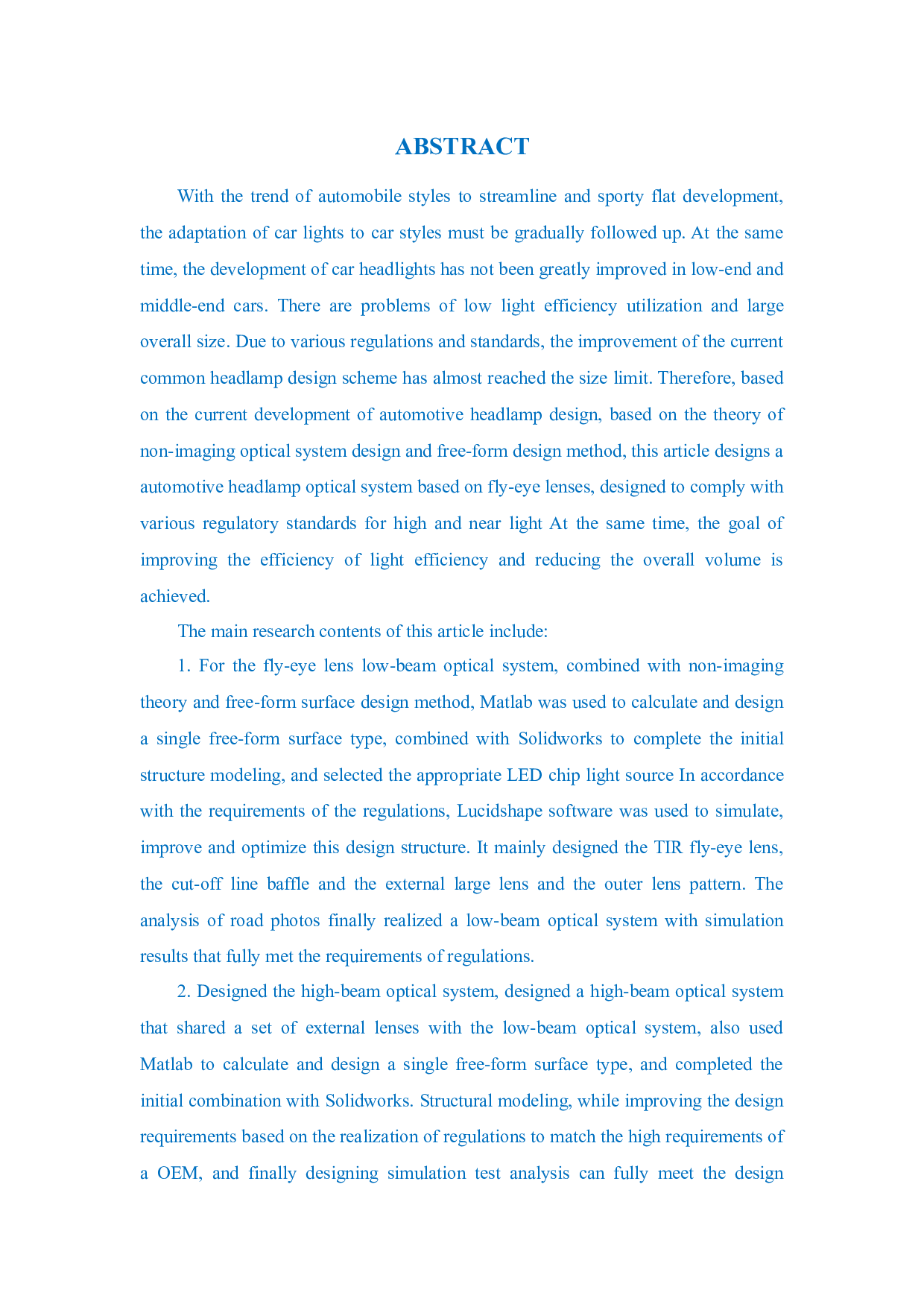 基于复眼透镜的汽车前照灯光学系统设计-26434字.docx 第3页
