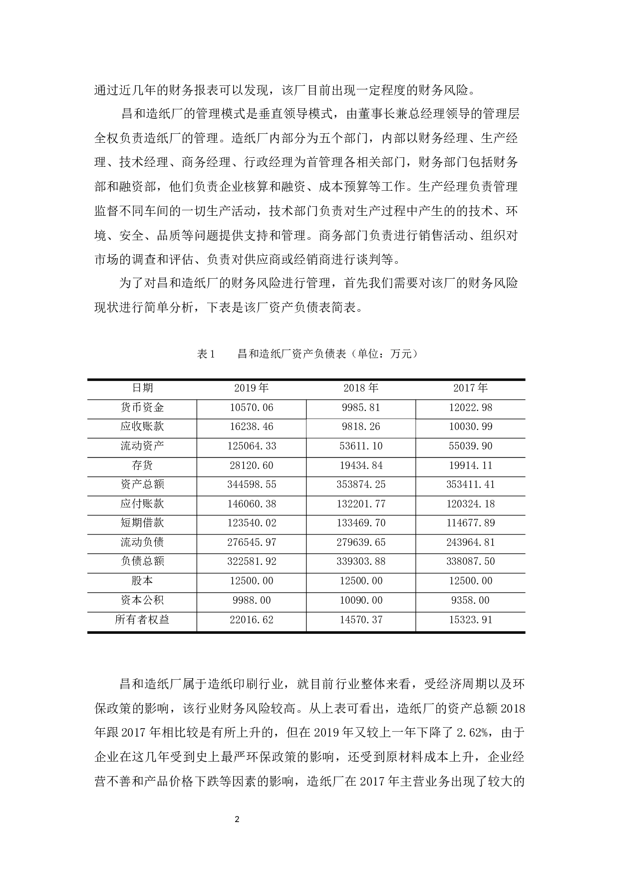 中山昌和造纸厂财务风险探析-11443字.docx 第5页