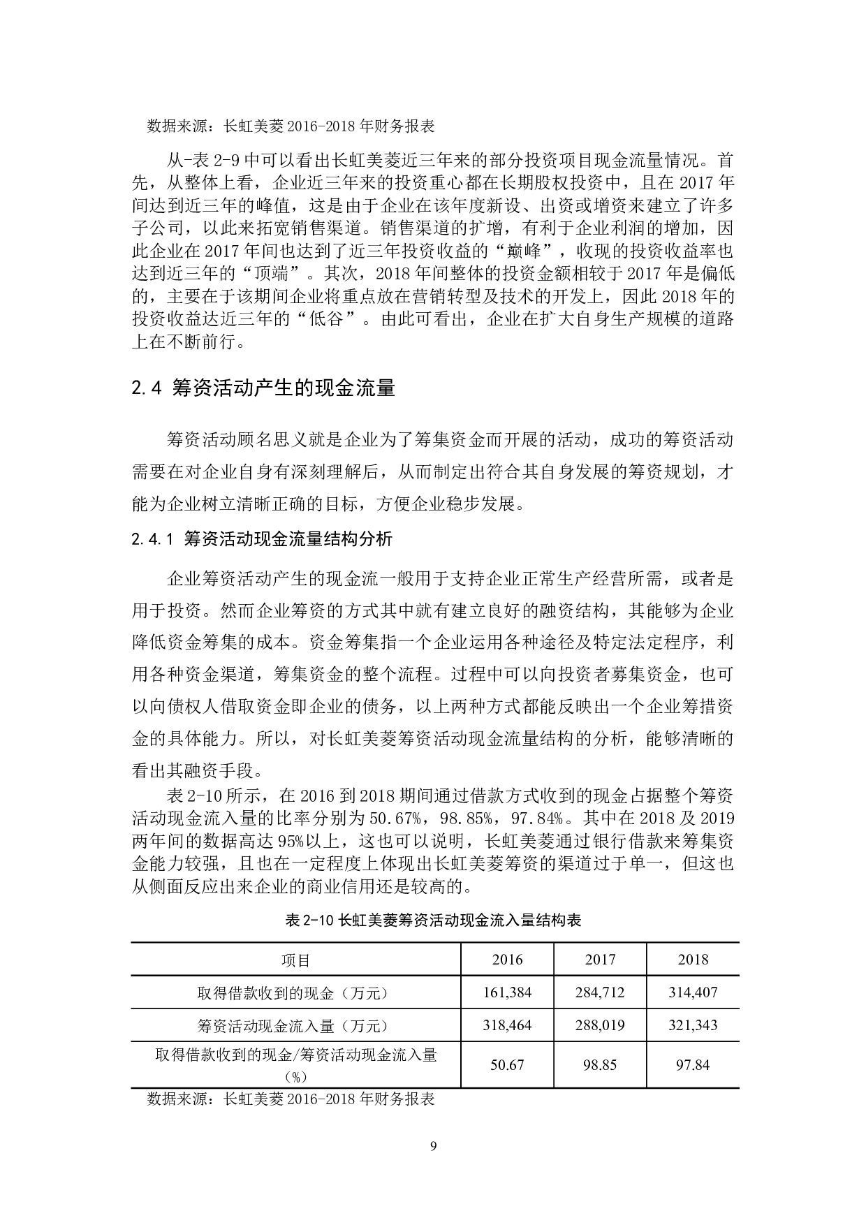 企业现金流量管理分析&mdash;&mdash;以长虹美菱股份有限公司为例-9185字.docx 第10页