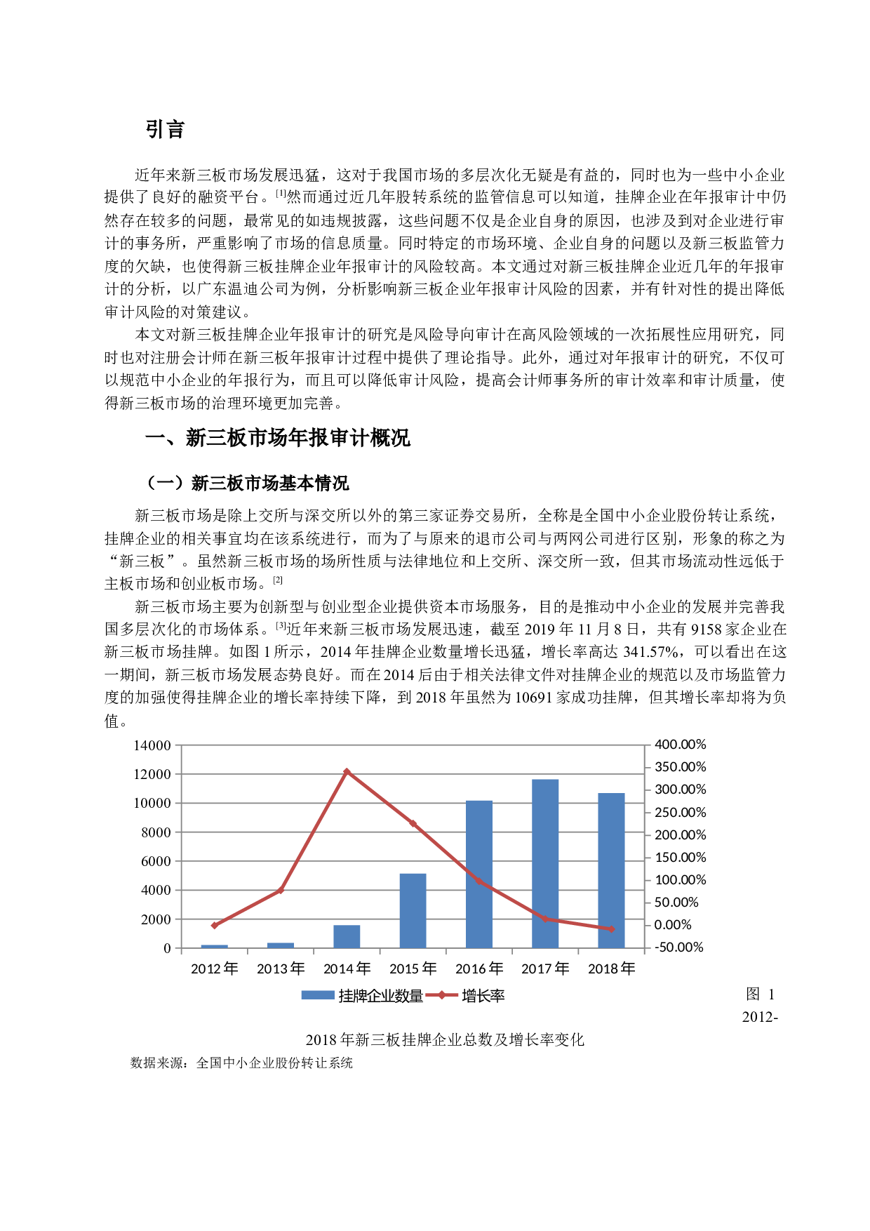 新三板挂牌企业年报审计风险因素分析及对策建议.docx 第1页