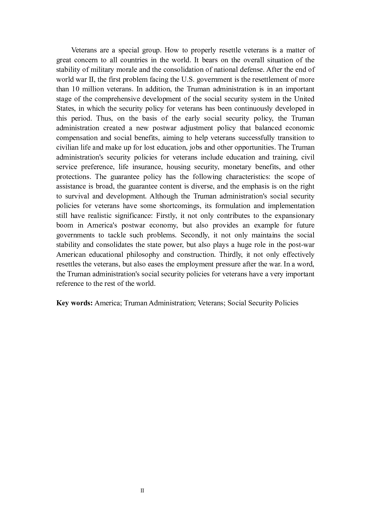 杜鲁门政府的退役军人社会保障政策研究.docx 第6页