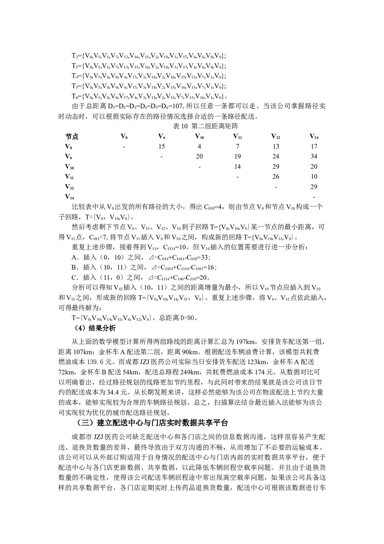 配送路径规划对成都市JZJ医药公司的意义.docx 第9页