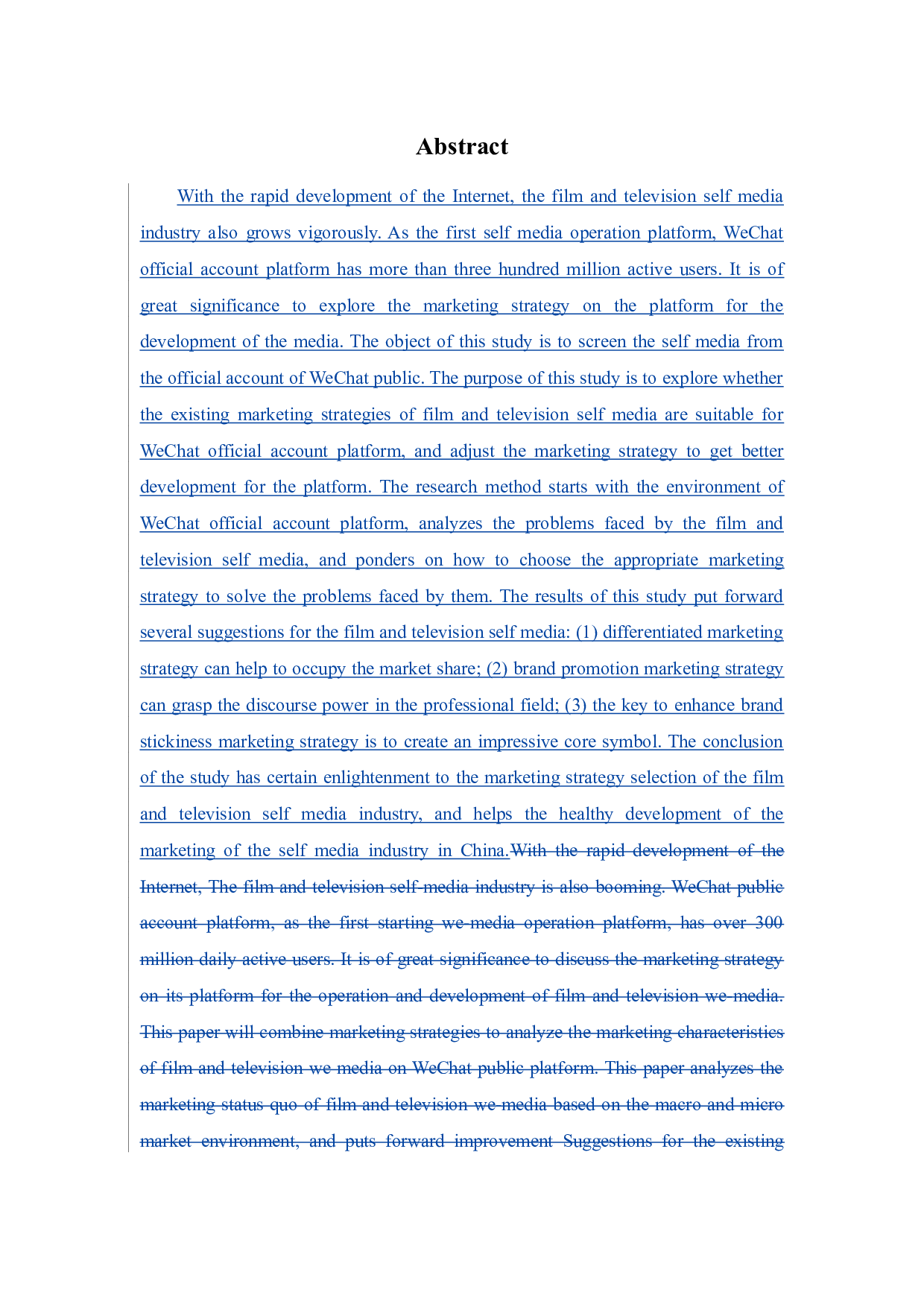 影视自媒体业微信公众号平台营销策略之探讨-12065字.docx 第3页