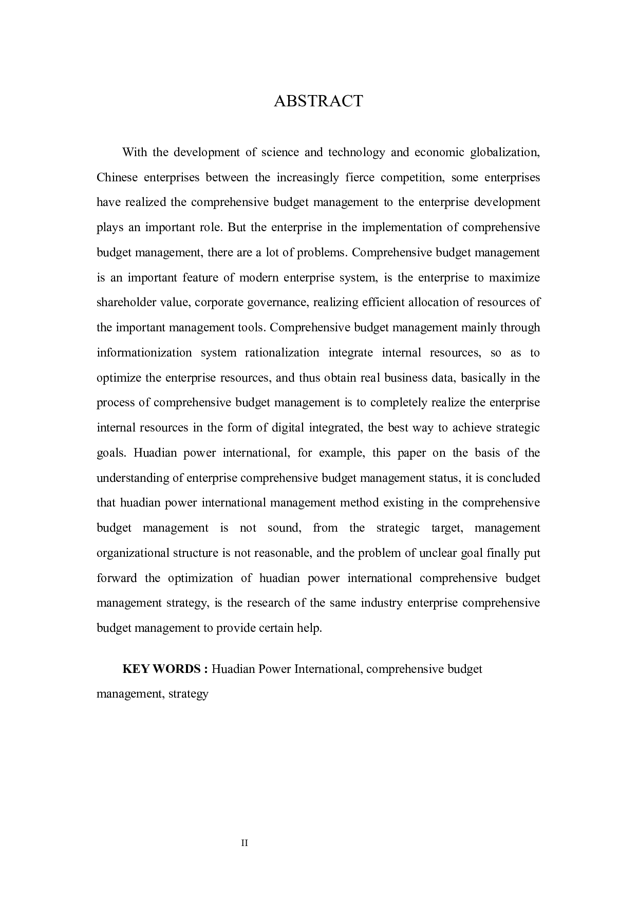 华电国际电力股份有限公司全面预算管理的应用-12825字.docx 第2页