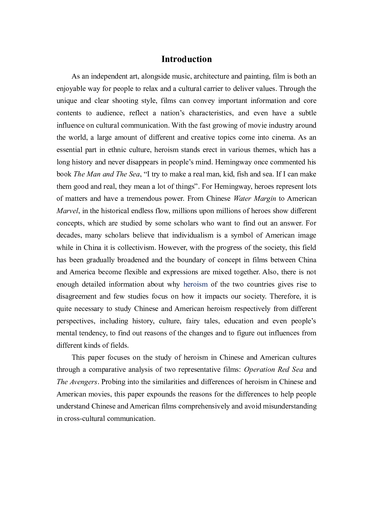 比较中美电影中的英雄主义以《复仇者联盟》和《红海行动》为例-8957字.docx 第5页