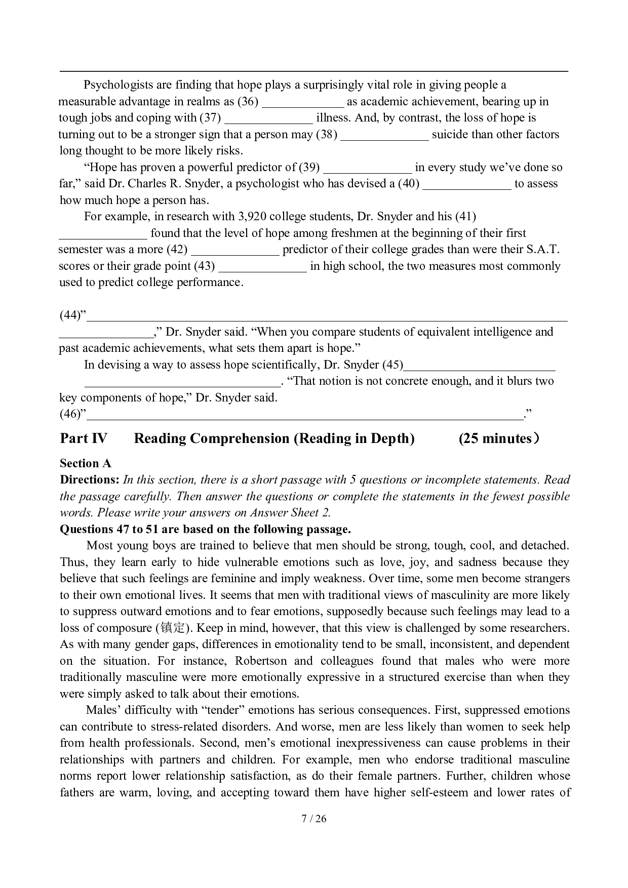 2010年12月英语六级真题及答案.pdf 第7页