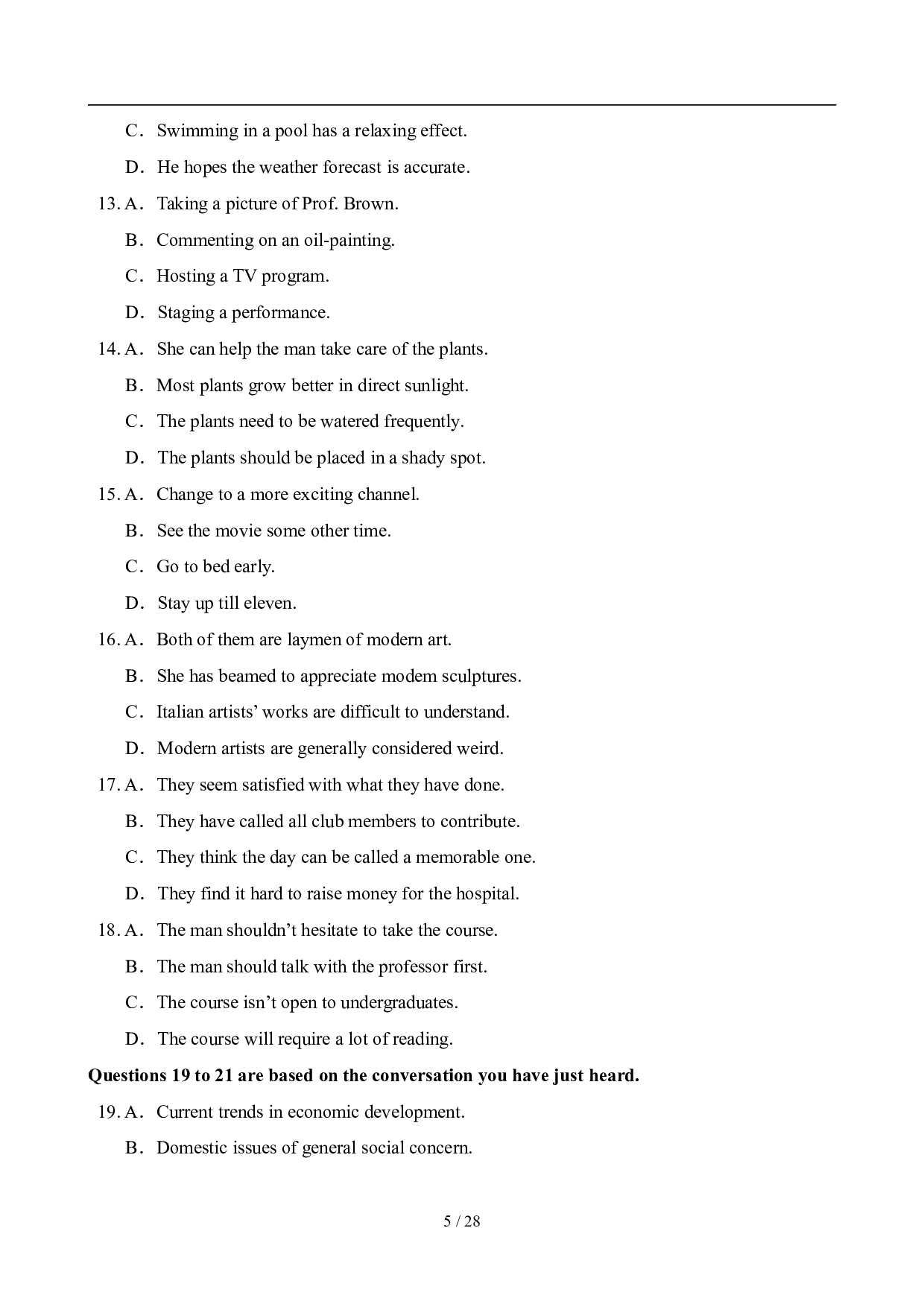 2009年6月英语六级真题及答案.pdf 第5页