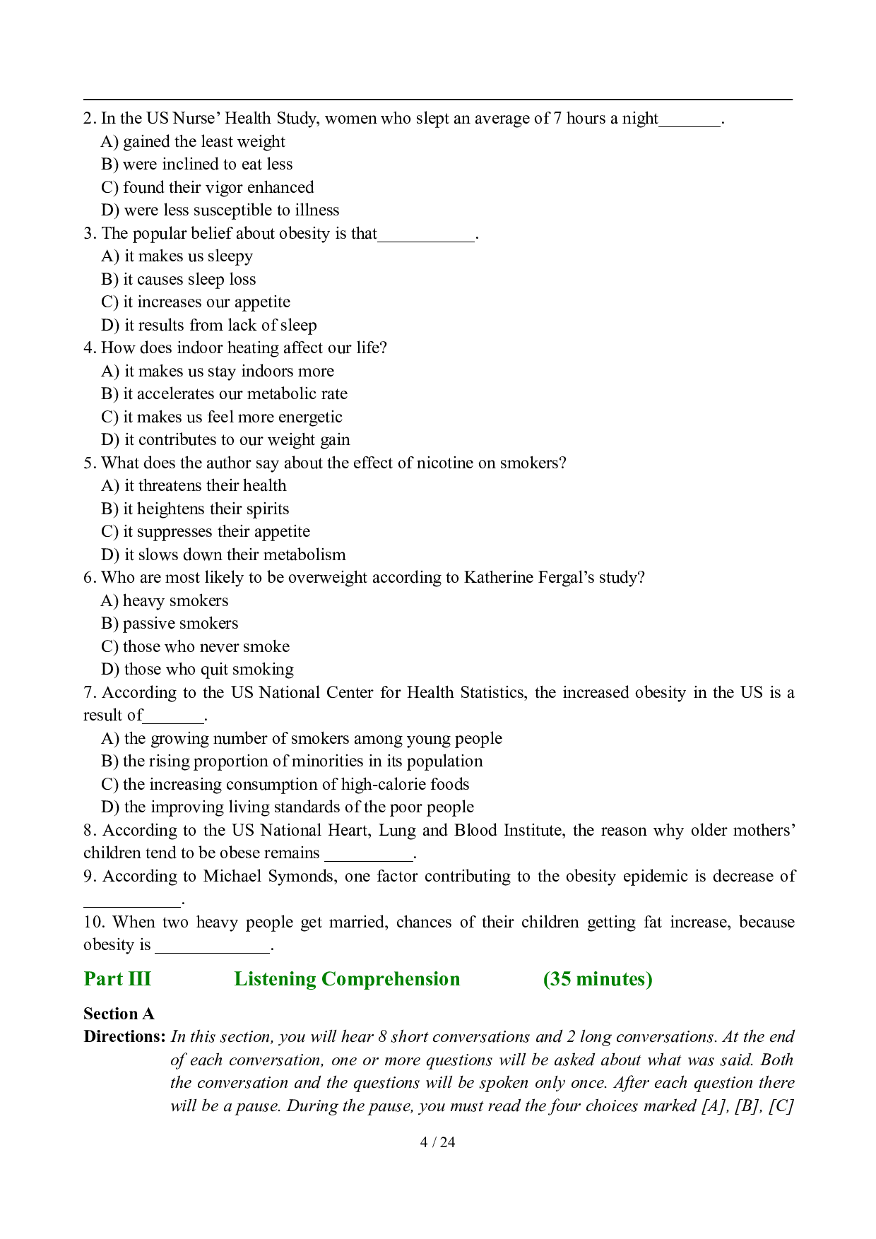 2008年12月英语六级真题及答案.pdf 第4页