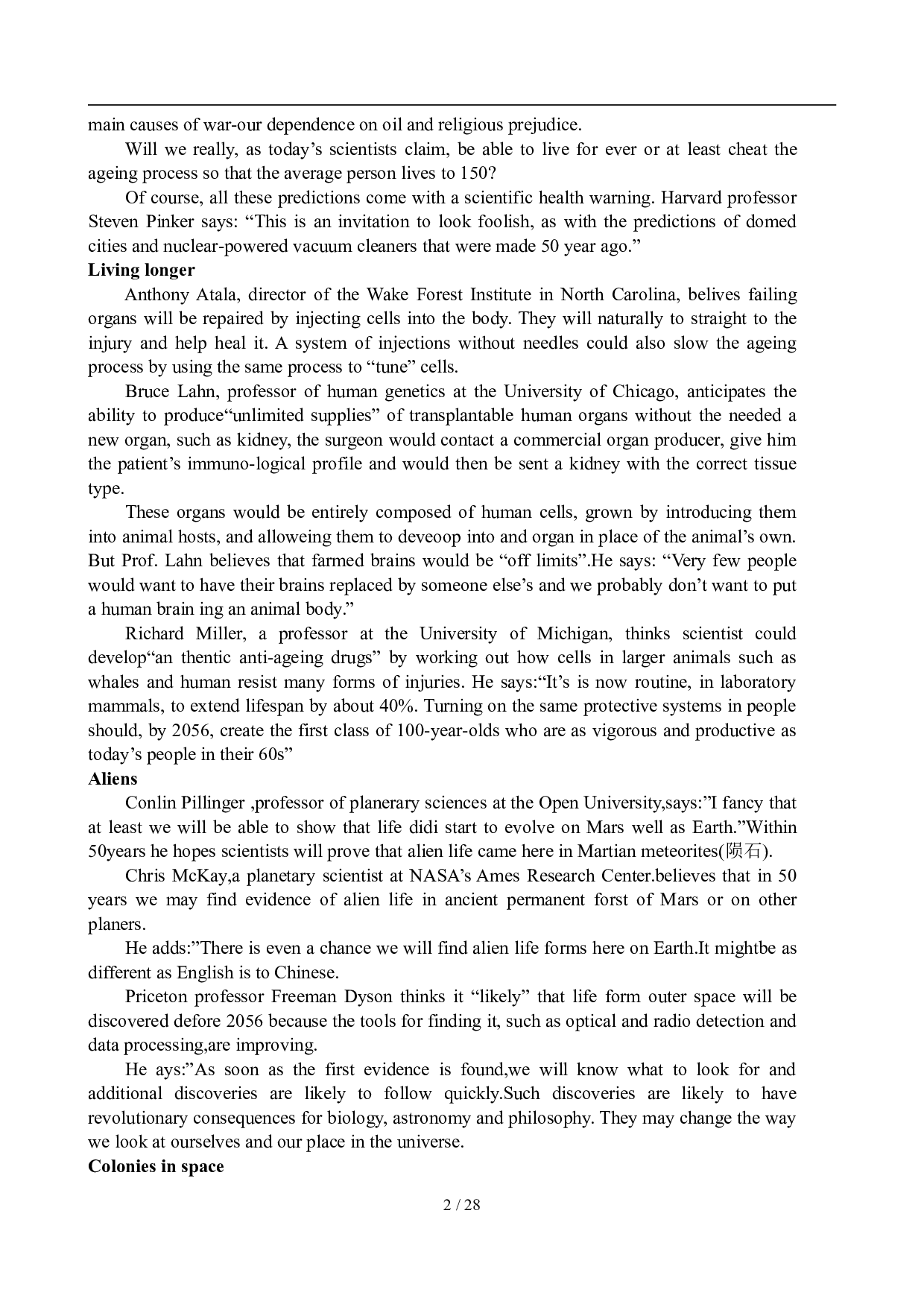2008年6月英语六级真题及答案.pdf 第2页