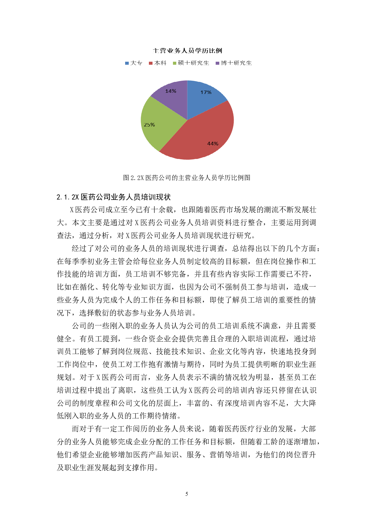 X医药公司业务人员培训现状及对策研究-10263字.docx 第7页