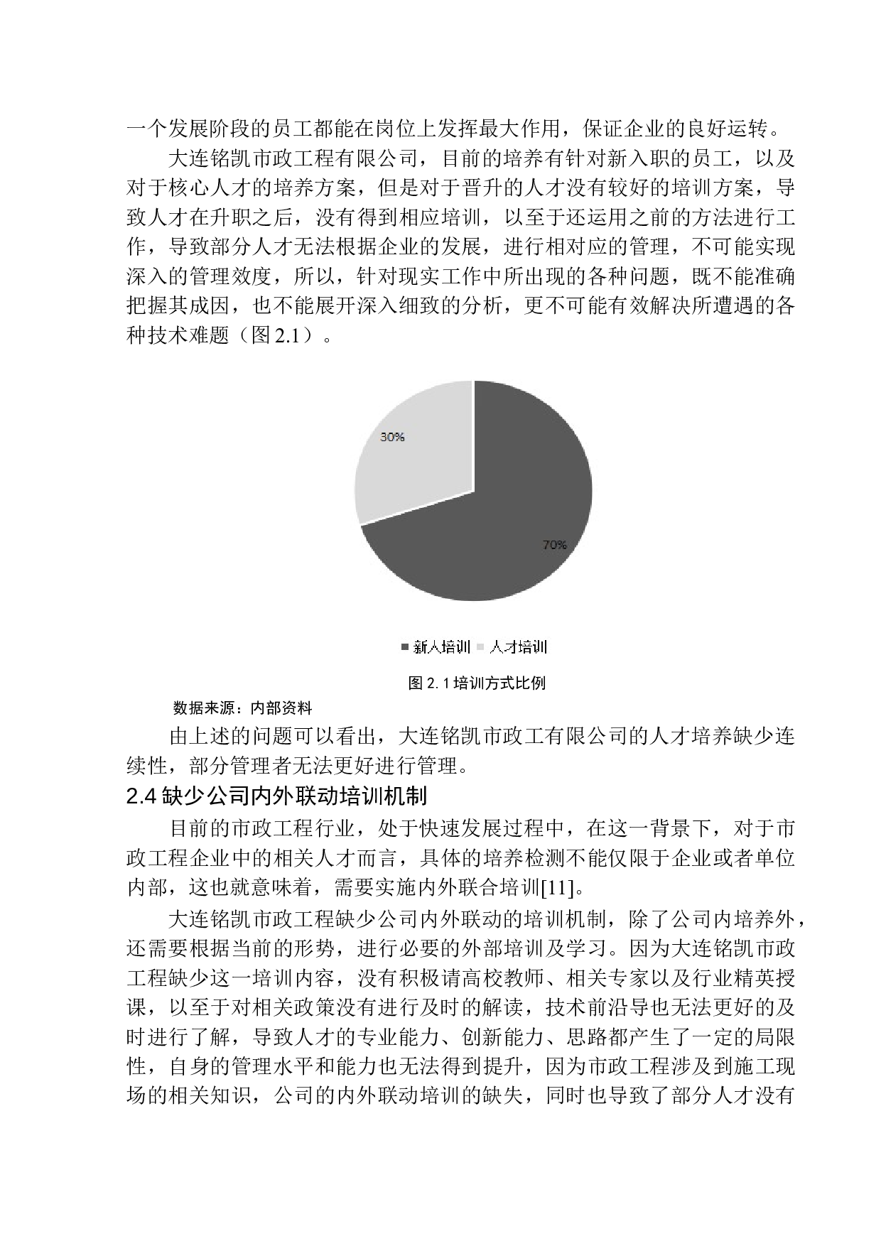 大连铭凯市政工程有限公司人才培养问题研究-10313字.docx 第10页