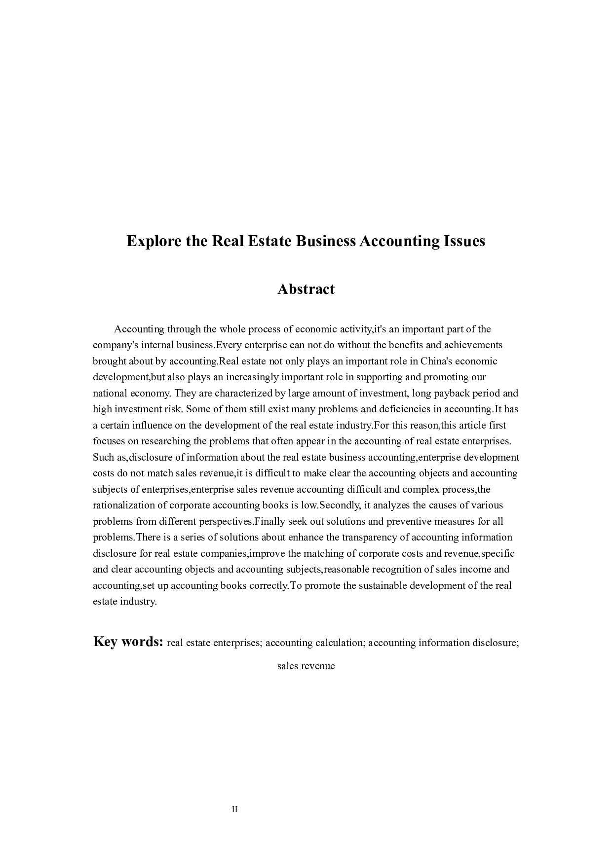 房地产企业会计核算问题探讨-10820字.docx 第2页