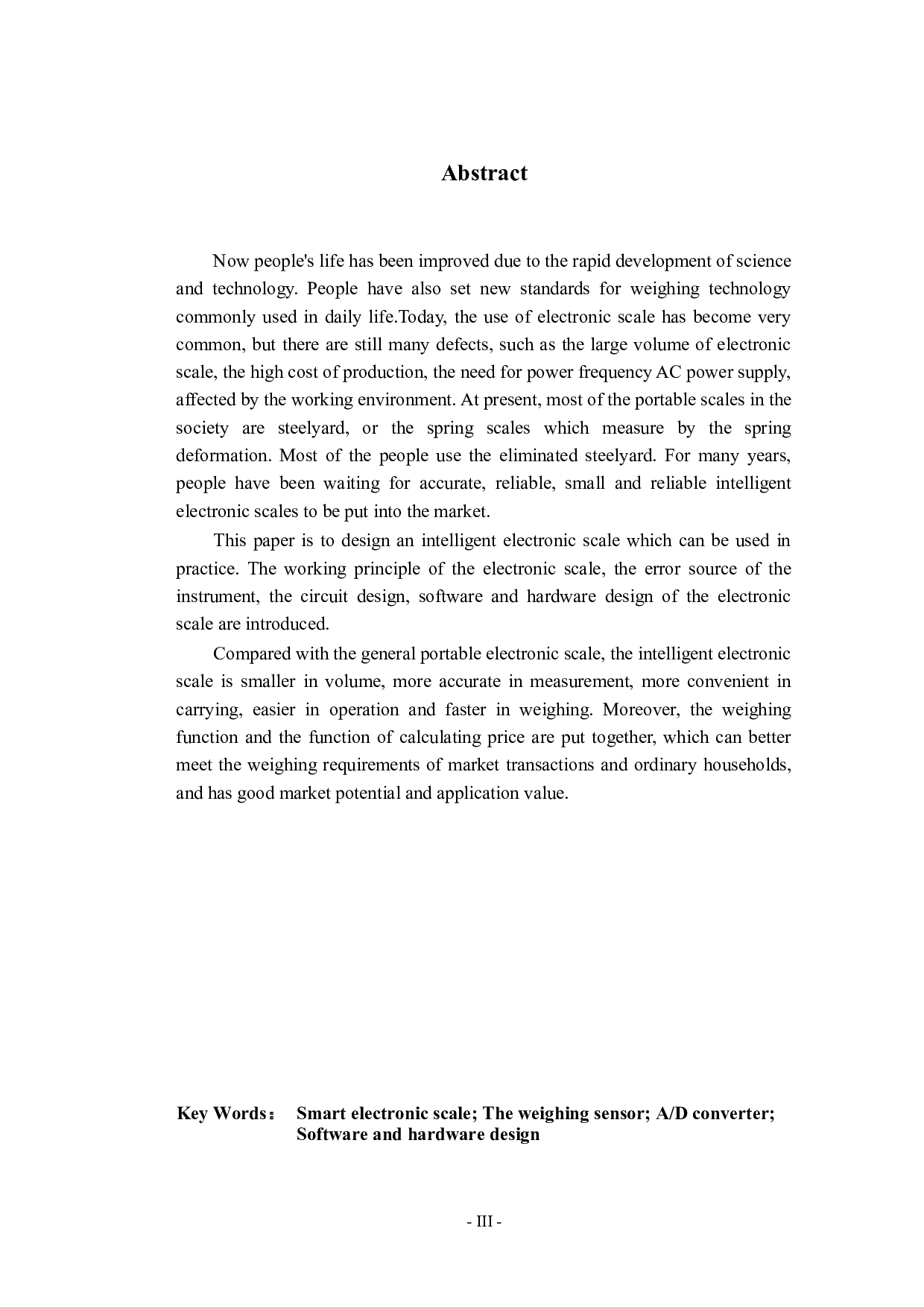 基于单片机的智能电子秤设计-12375字.docx 第3页