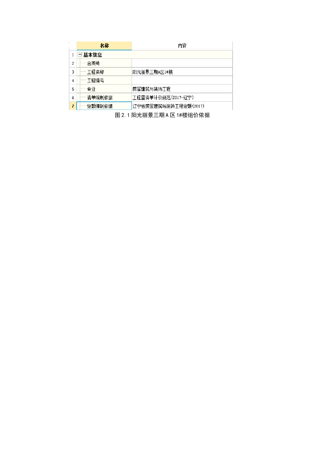 阳光丽景三期A区1号楼项目投标报价编制-20731字.docx 第7页