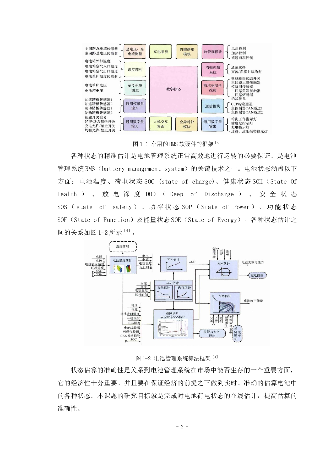 电池管理系统状态估计算法开发-23251字.docx 第4页