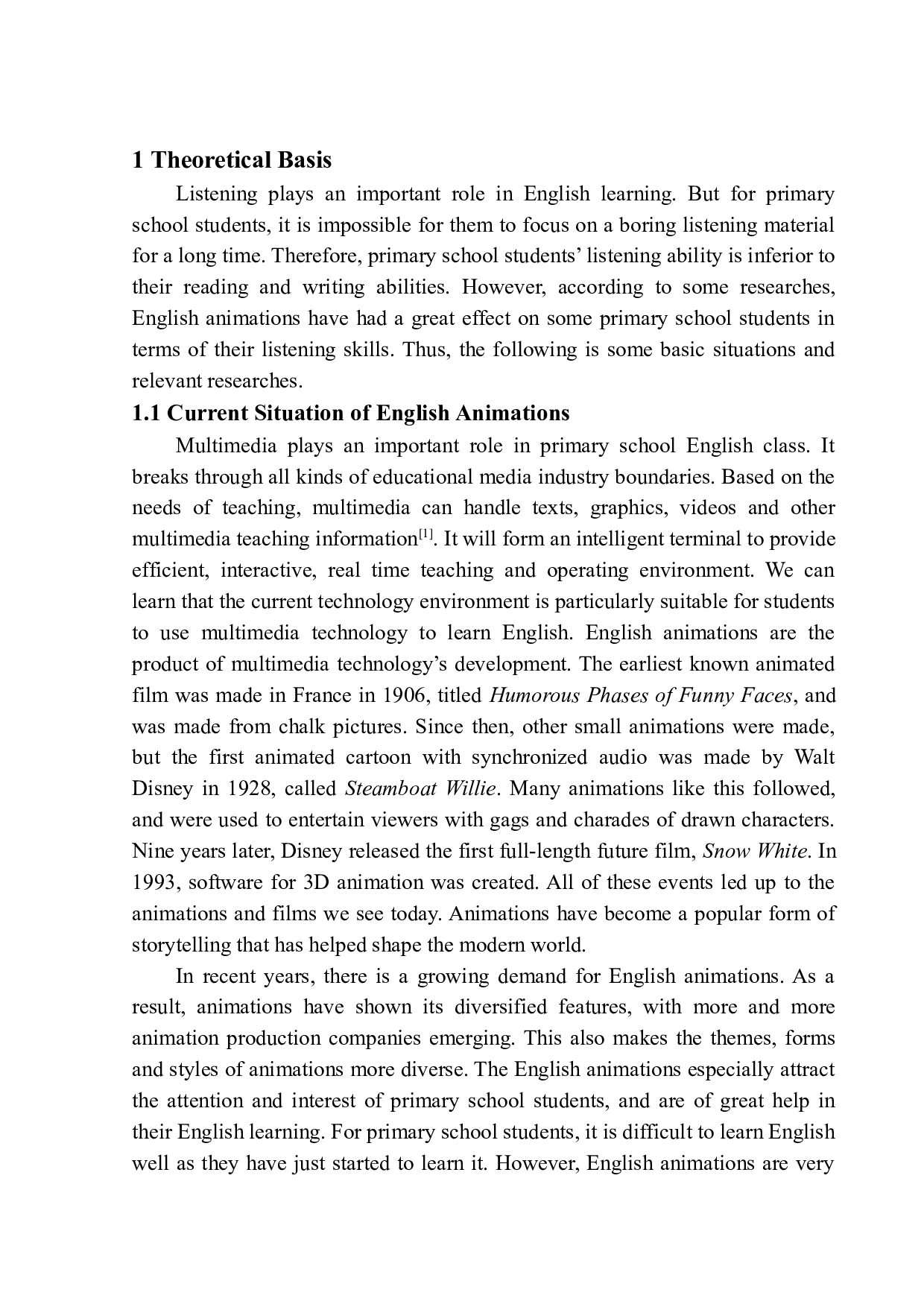 英文原版动画片应用于小学英语听力课堂上的益处分析-11058字.docx 第6页