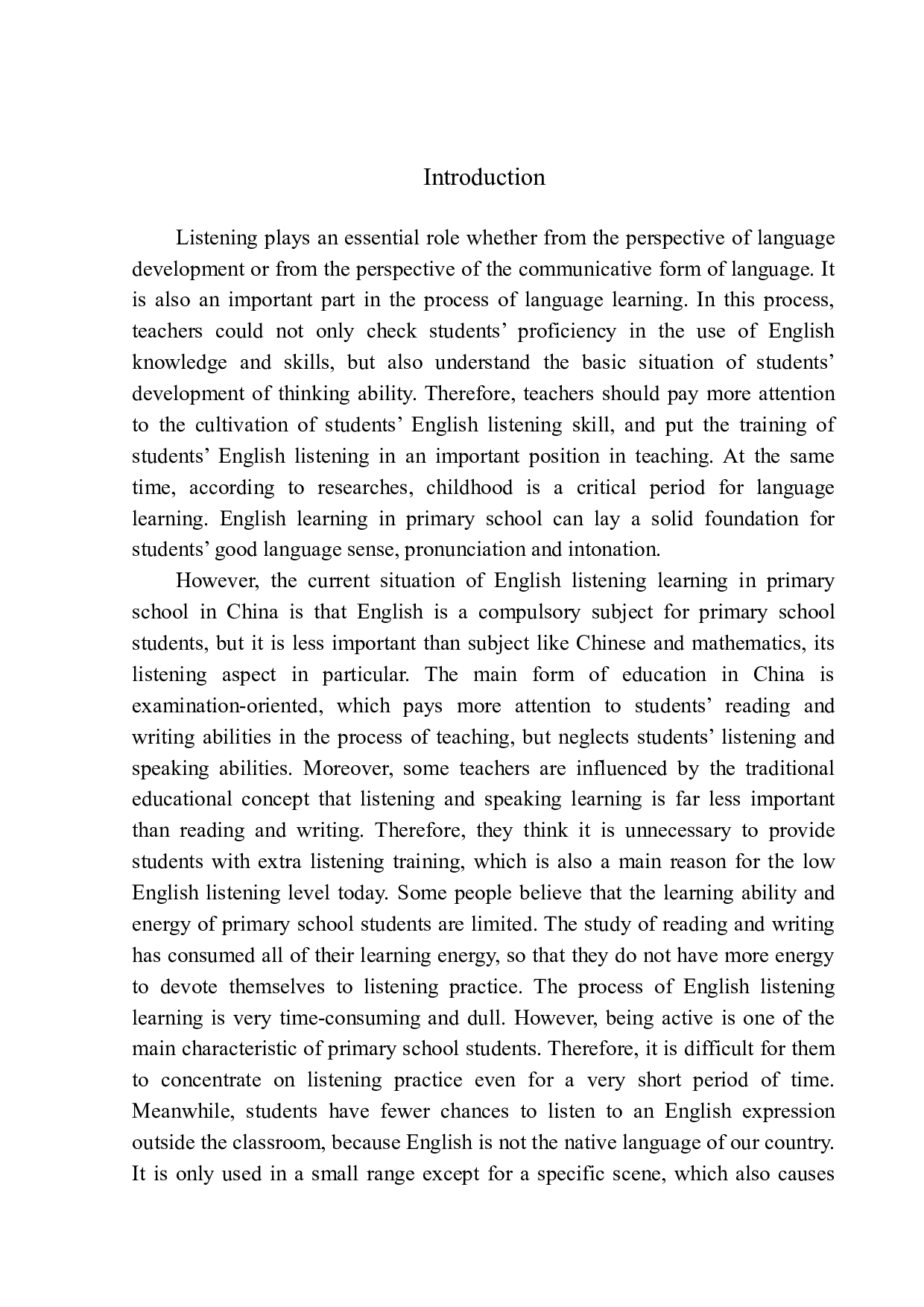 英文原版动画片应用于小学英语听力课堂上的益处分析-11058字.docx 第4页