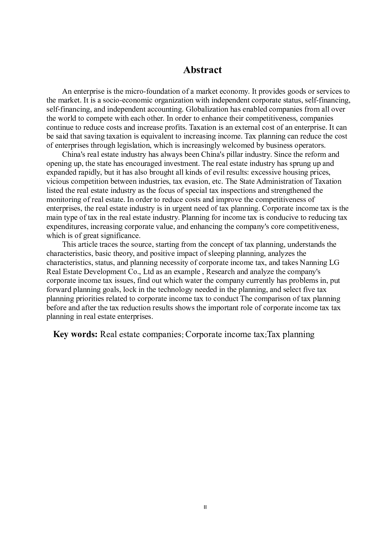 房地产公司企业所得税筹划探讨-18057字.docx 第2页