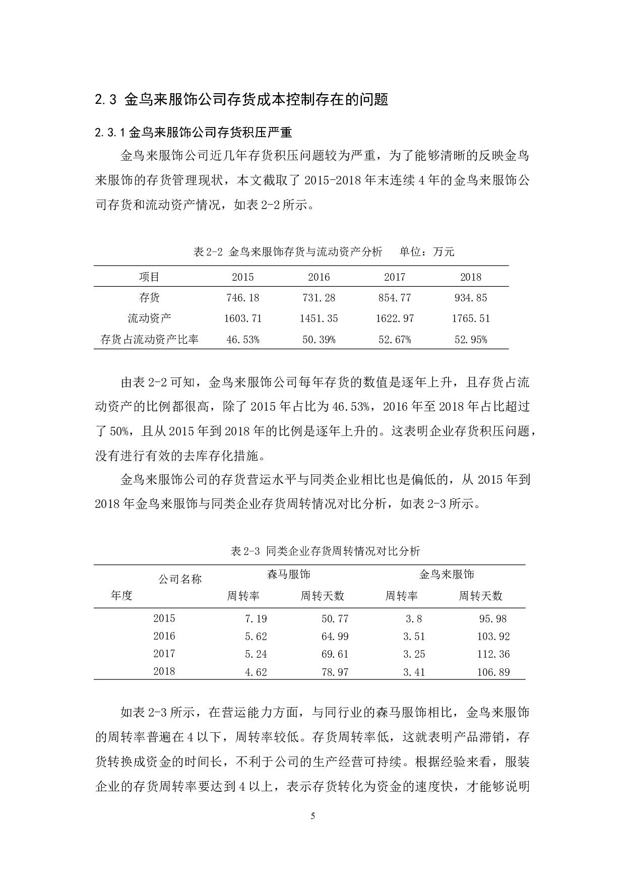 金鸟来服饰公司存货成本控制研究-12381字.docx 第9页