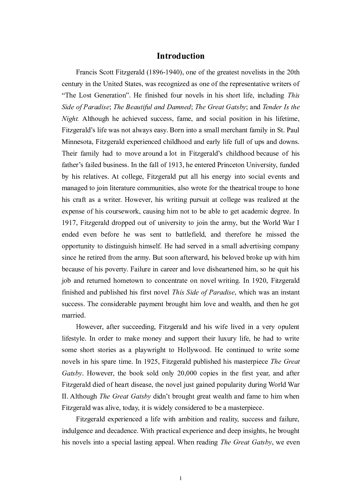 Analysis of American Dream in The Great Gatsby -8009字.docx 第5页