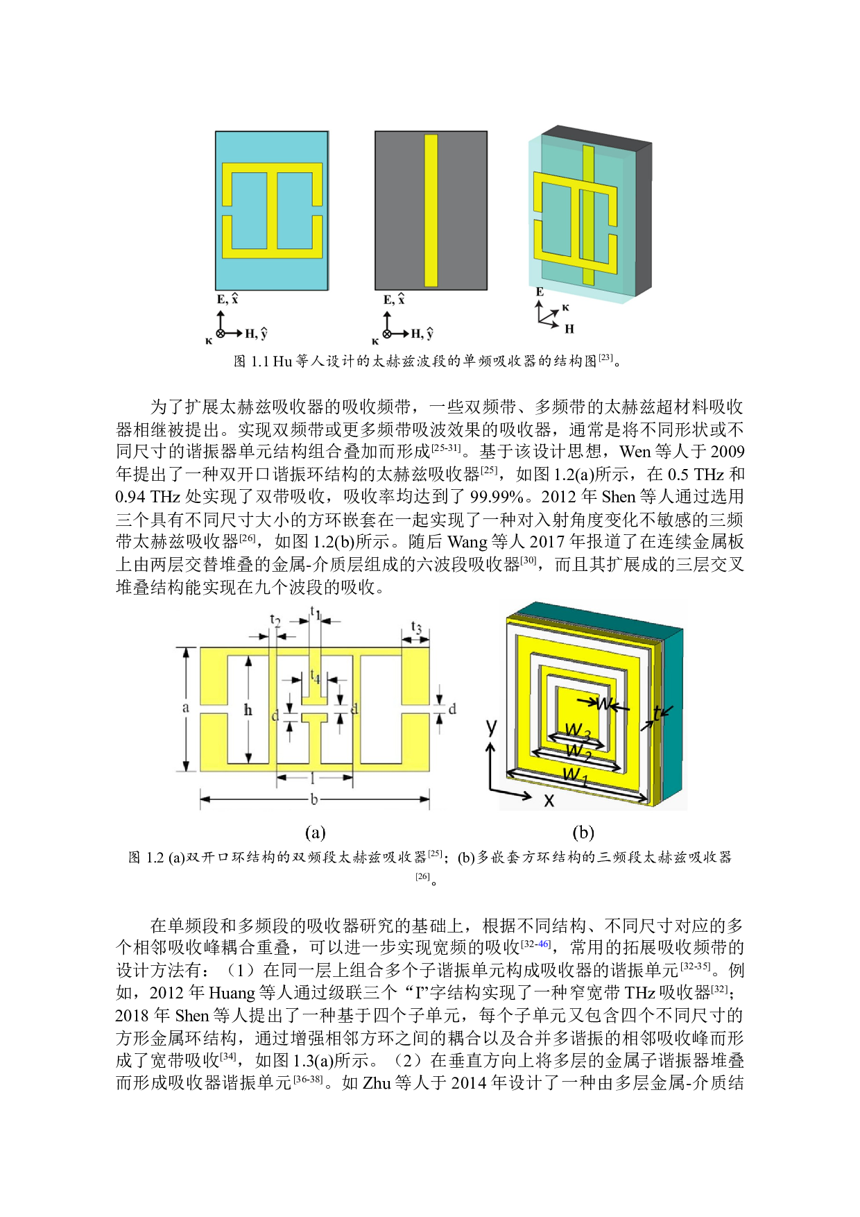 光激发可开关多态太赫兹超材料吸收器的研究-22014字.docx 第9页