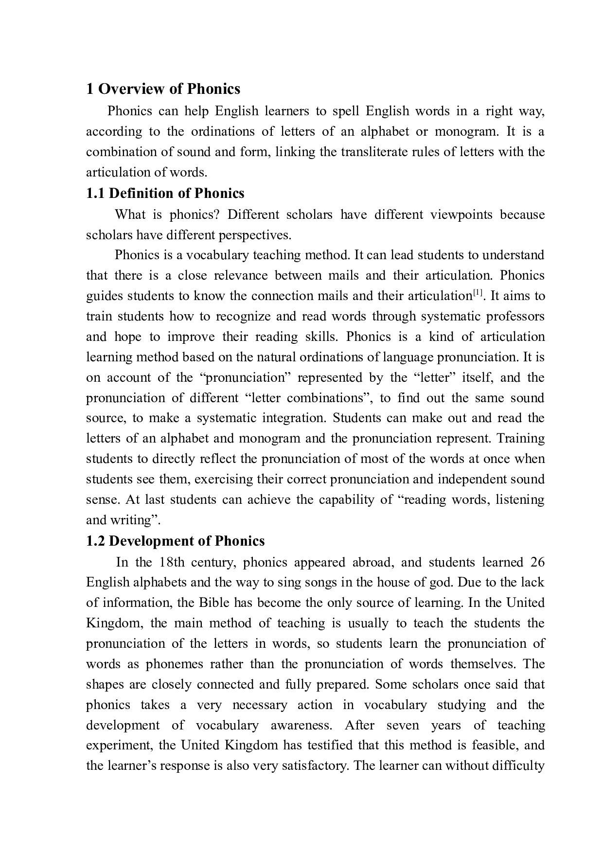 On the Influence of Phonics on the Reading Ability-10219字.docx 第7页