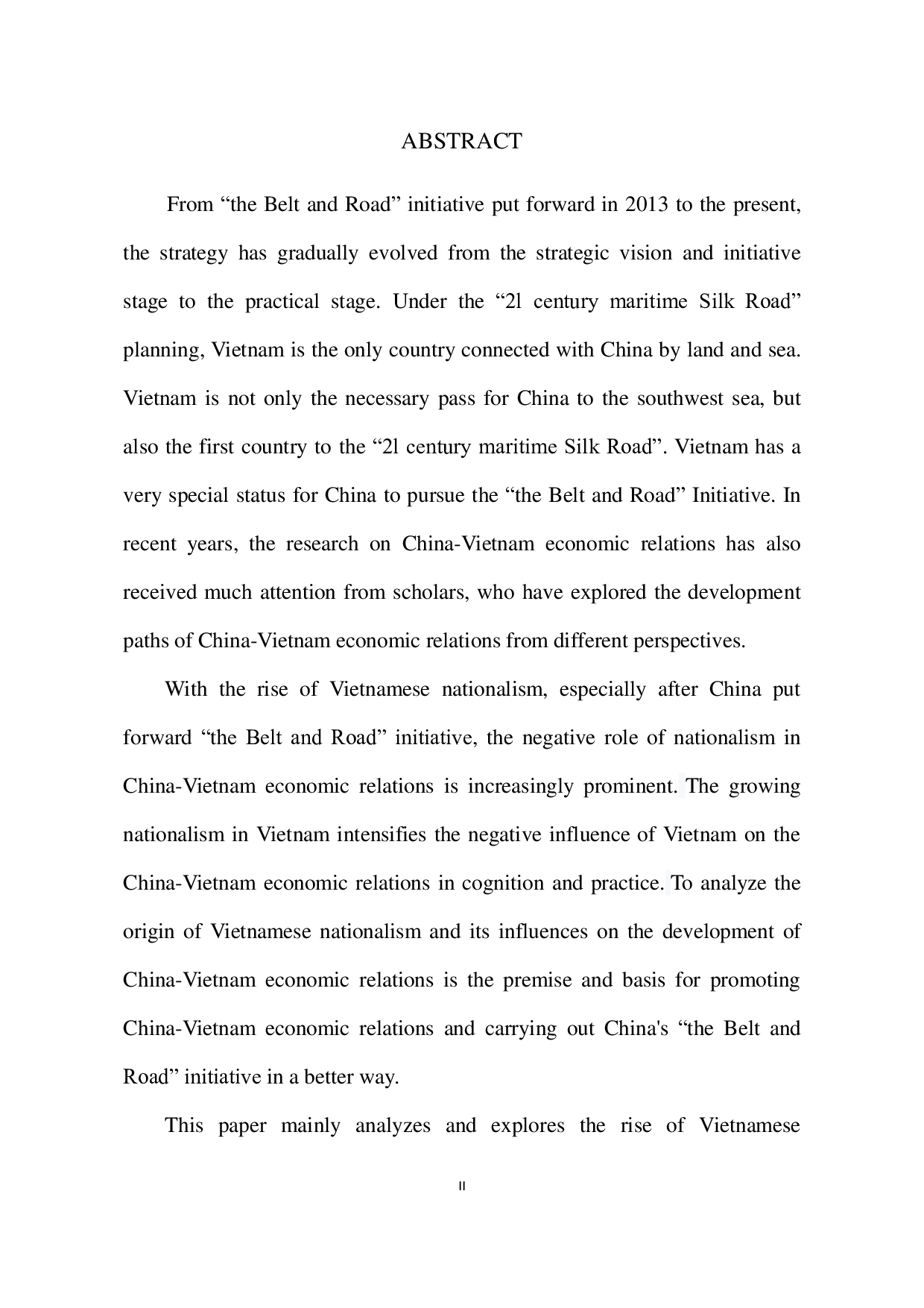 &ldquo;一带一路&rdquo;倡议下中越经济关系中的民族主义因素研究-4090字.pdf 第6页